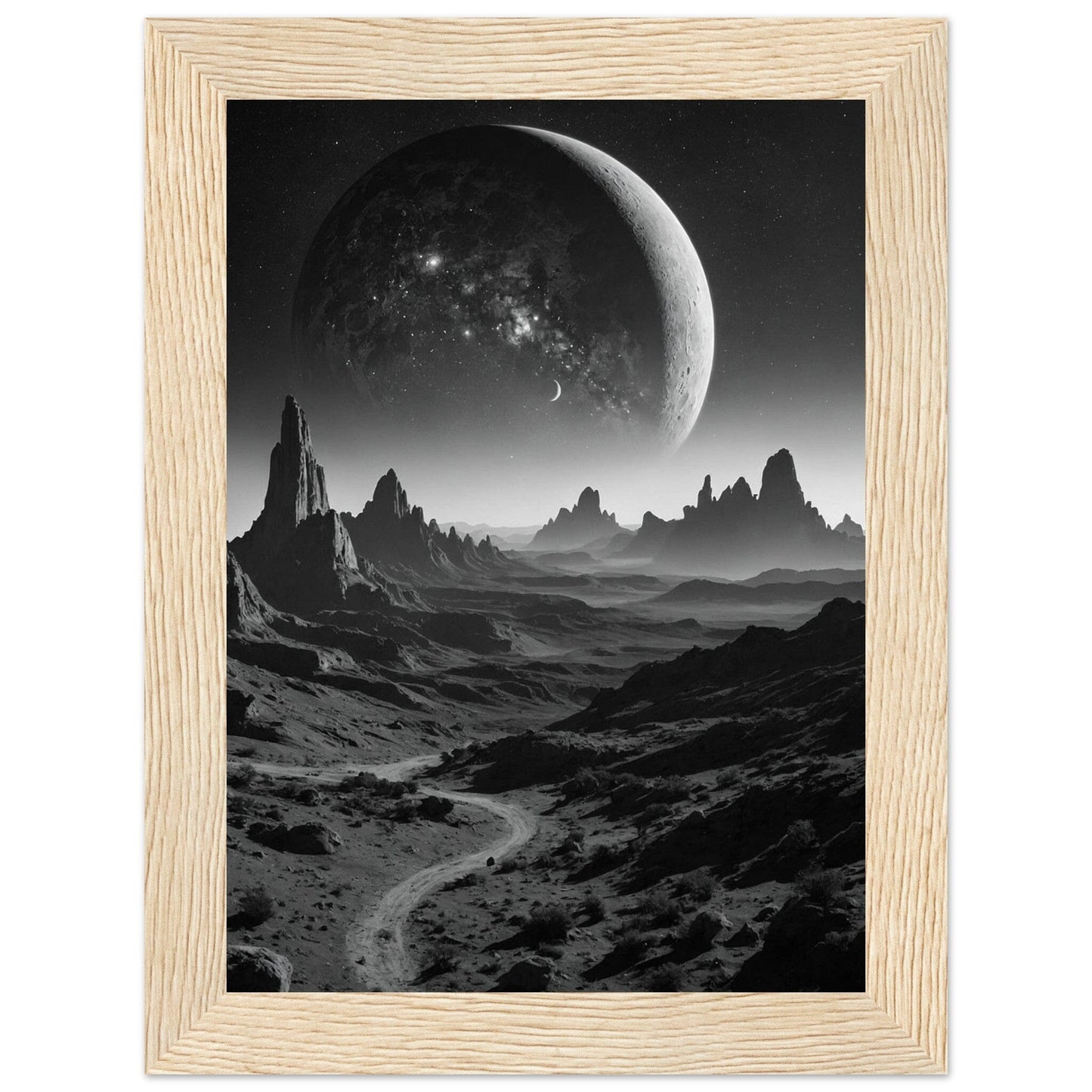 Premium Matte Paper Wooden Framed Poster - Exklusive Kunst in stilvollen Holzrahmen Print Material Modern Masterpieces 13x18 cm / 5x7″ Wood frame