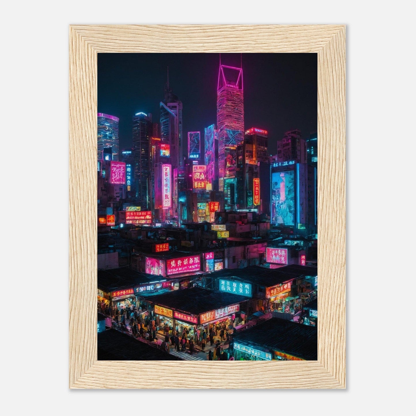 Premium Matte Paper Wooden Framed Poster - Exklusive Kunst in stilvollen Holzrahmen Print Material Modern Masterpieces 13x18 cm / 5x7″ Wood frame