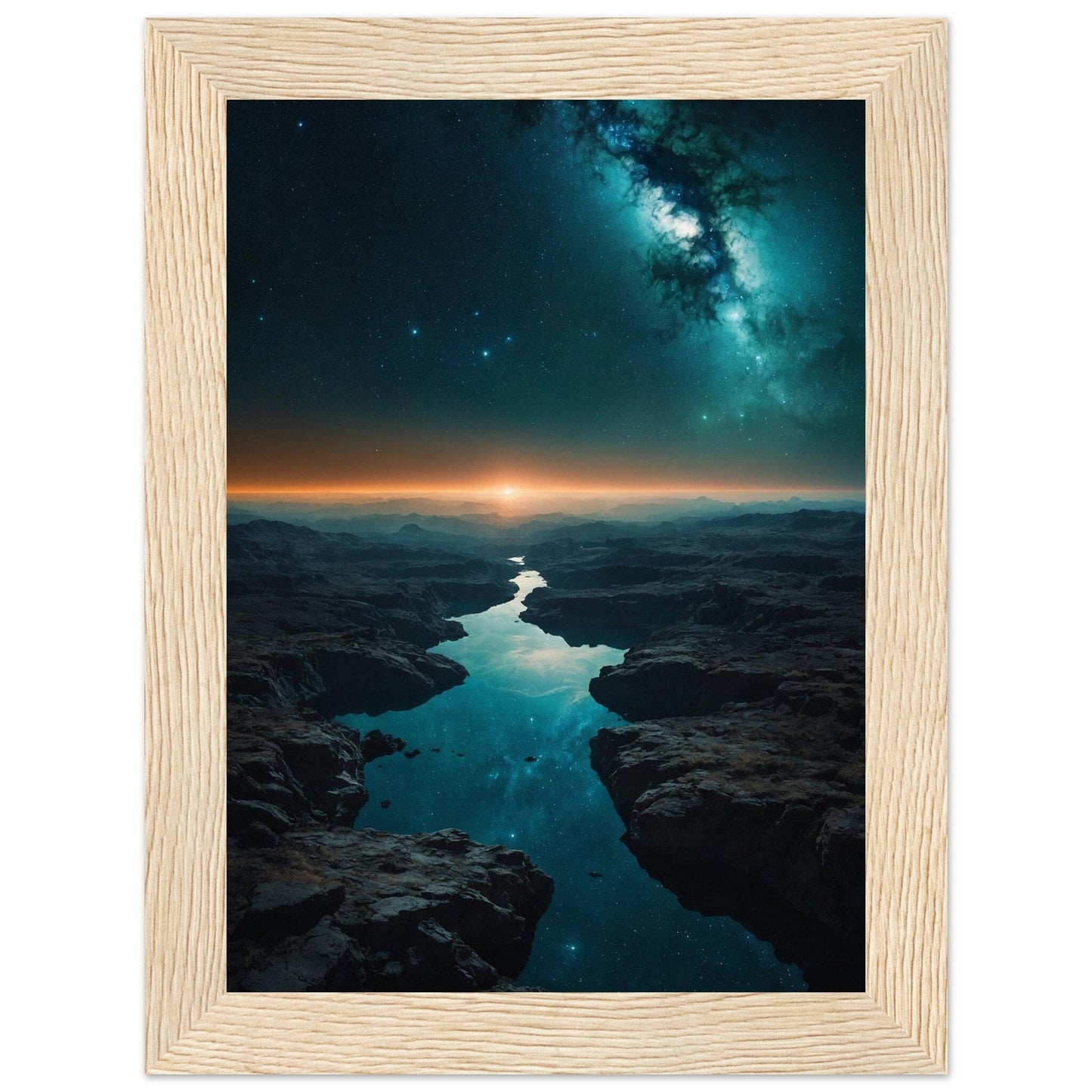 Premium Matte Paper Wooden Framed Poster - Exklusive Kunst in stilvollen Holzrahmen Print Material Modern Masterpieces 13x18 cm / 5x7″ Wood frame