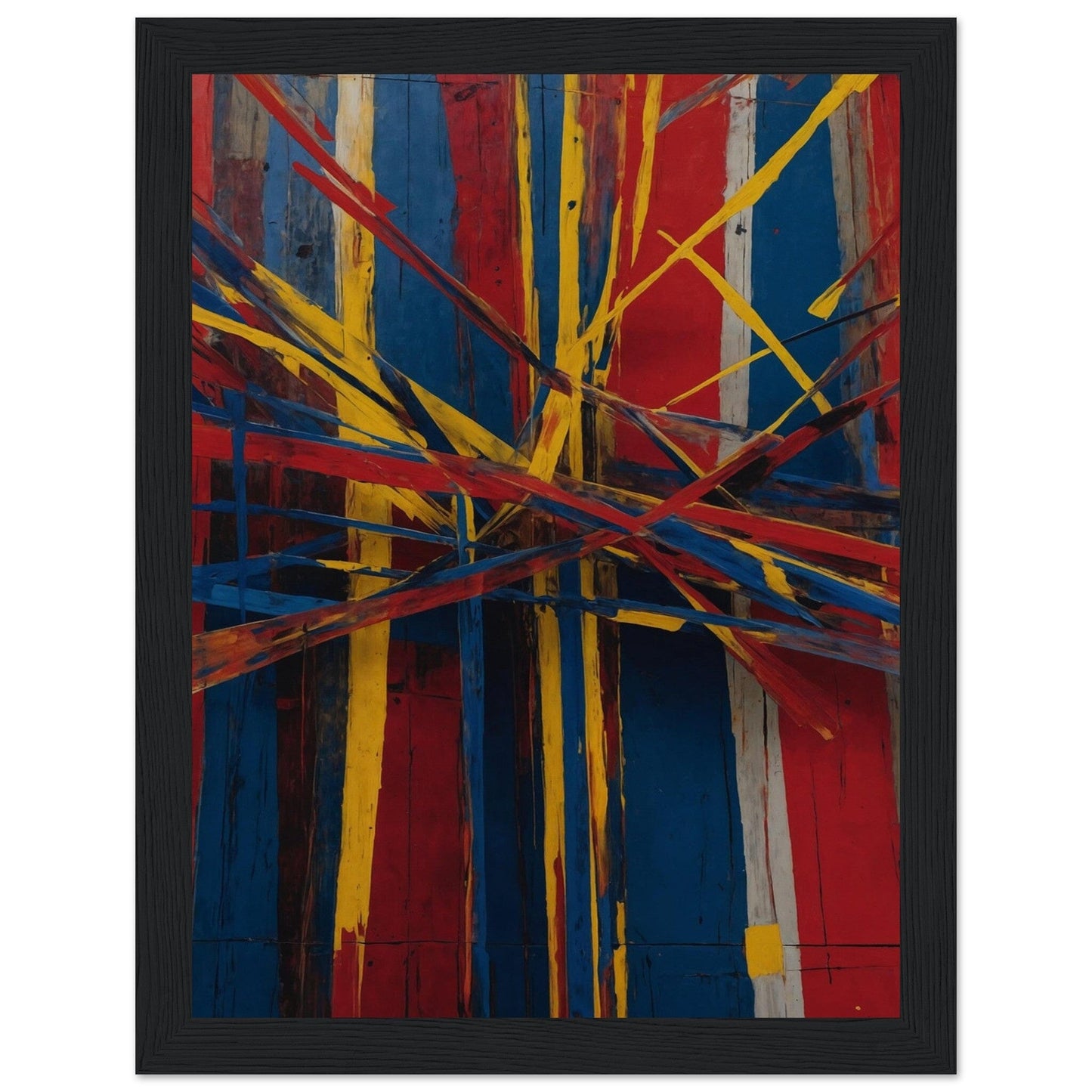 Premium Matte Paper Wooden Framed Poster - Exklusive Kunst in stilvollen Holzrahmen Print Material Modern Masterpieces 15x20 cm / 6x8″ Black frame