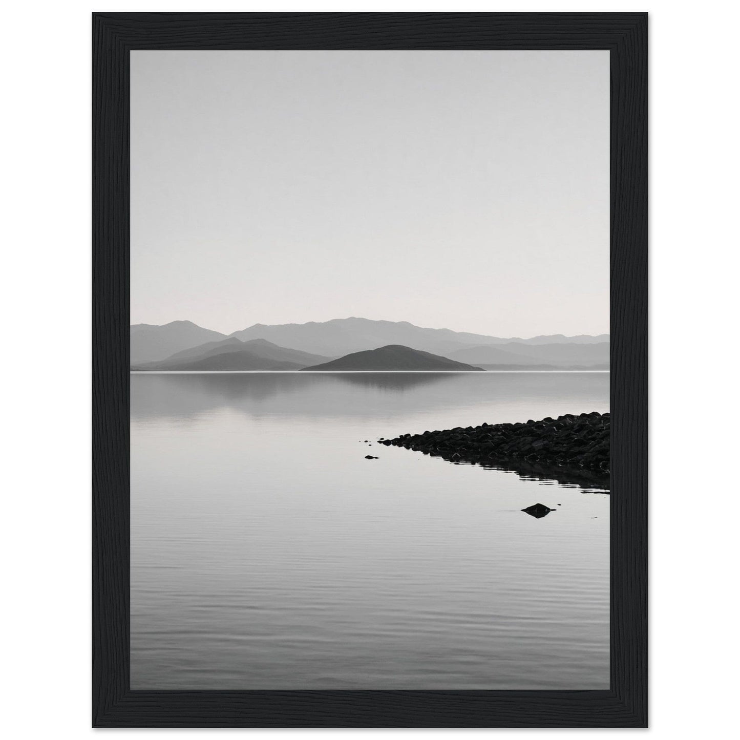 Premium Matte Paper Wooden Framed Poster - Exklusive Kunst in stilvollen Holzrahmen Print Material Modern Masterpieces 15x20 cm / 6x8″ Black frame