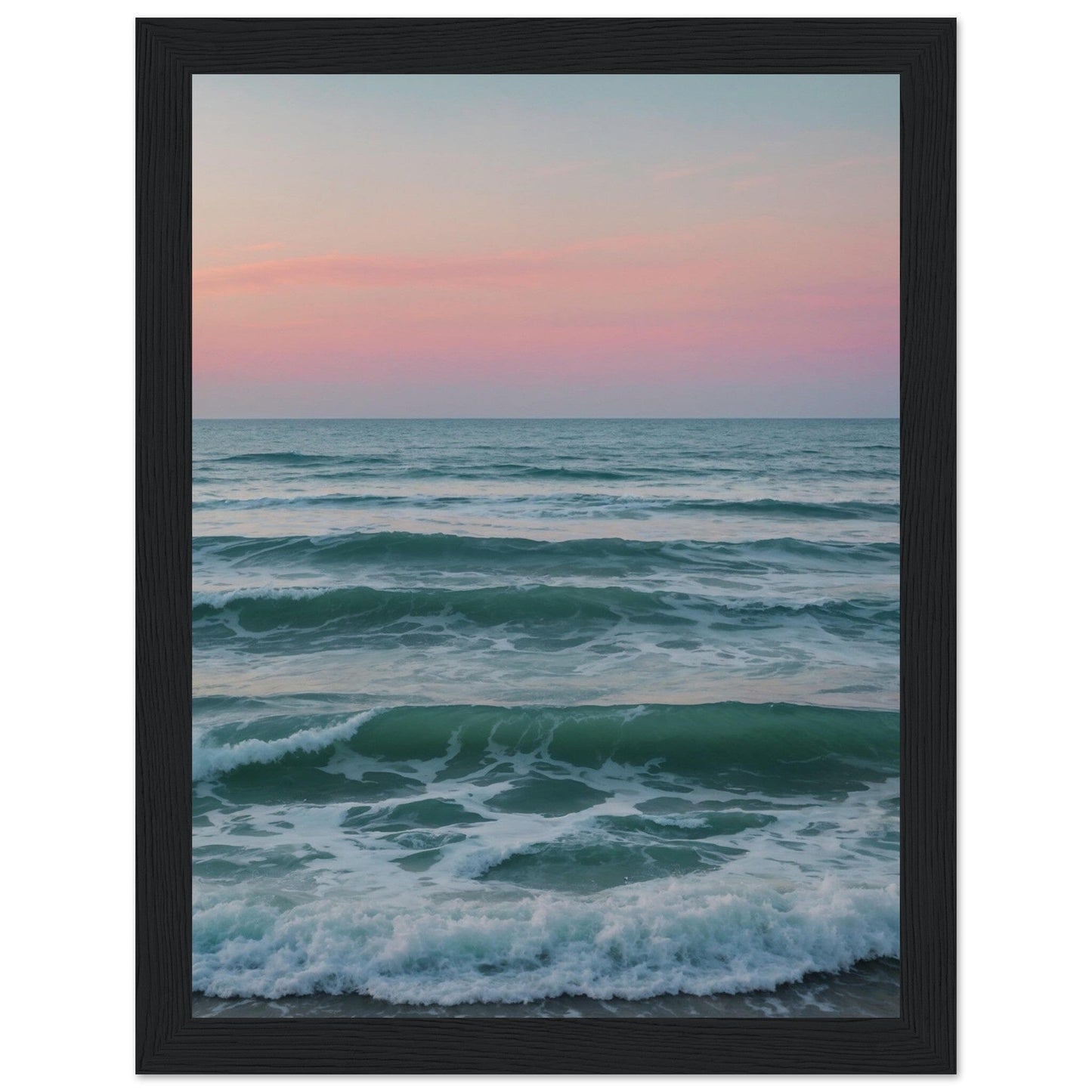 Premium Matte Paper Wooden Framed Poster - Exklusive Kunst in stilvollen Holzrahmen Print Material Modern Masterpieces 15x20 cm / 6x8″ Black frame