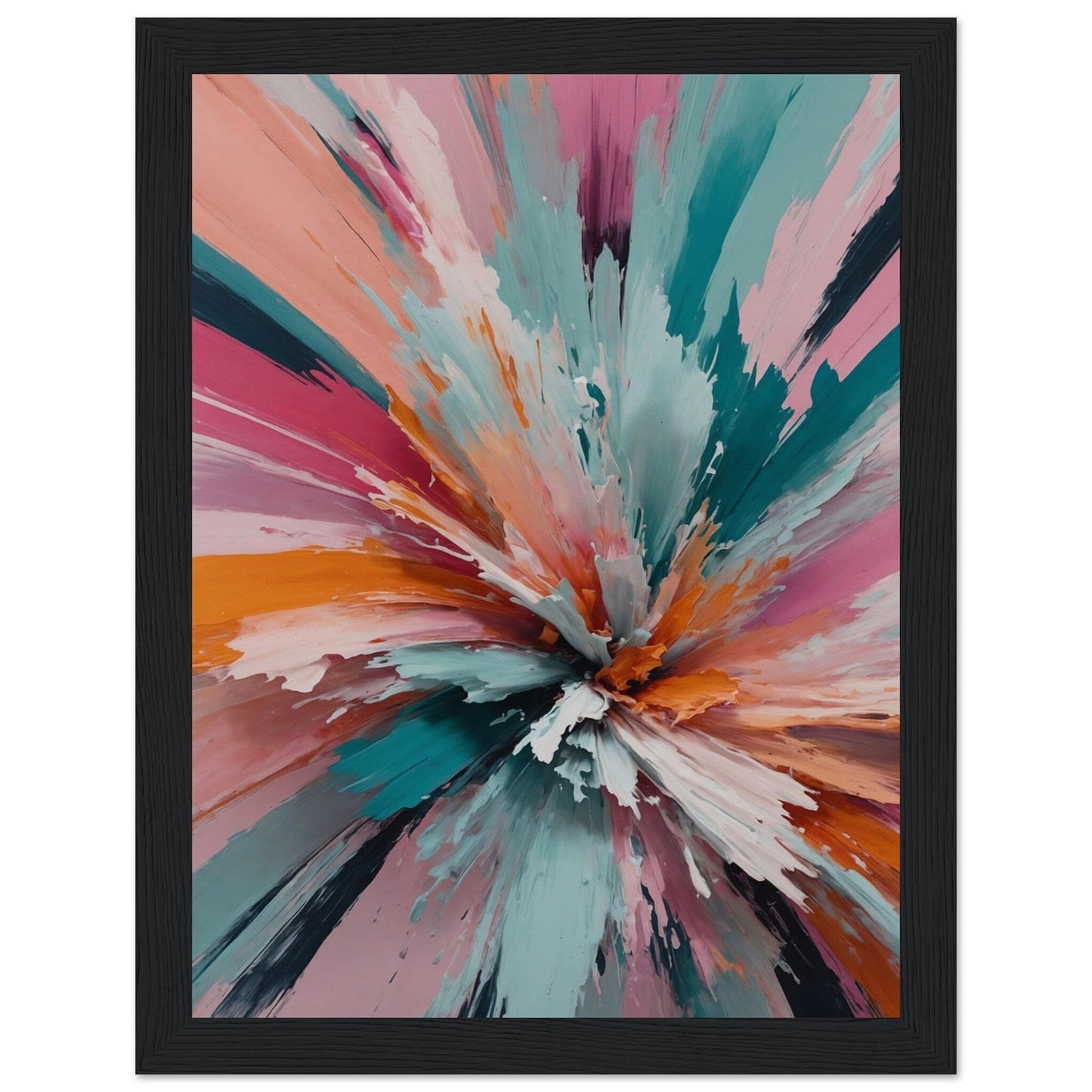 Premium Matte Paper Wooden Framed Poster - Exklusive Kunst in stilvollen Holzrahmen Print Material Modern Masterpieces 15x20 cm / 6x8″ Black frame