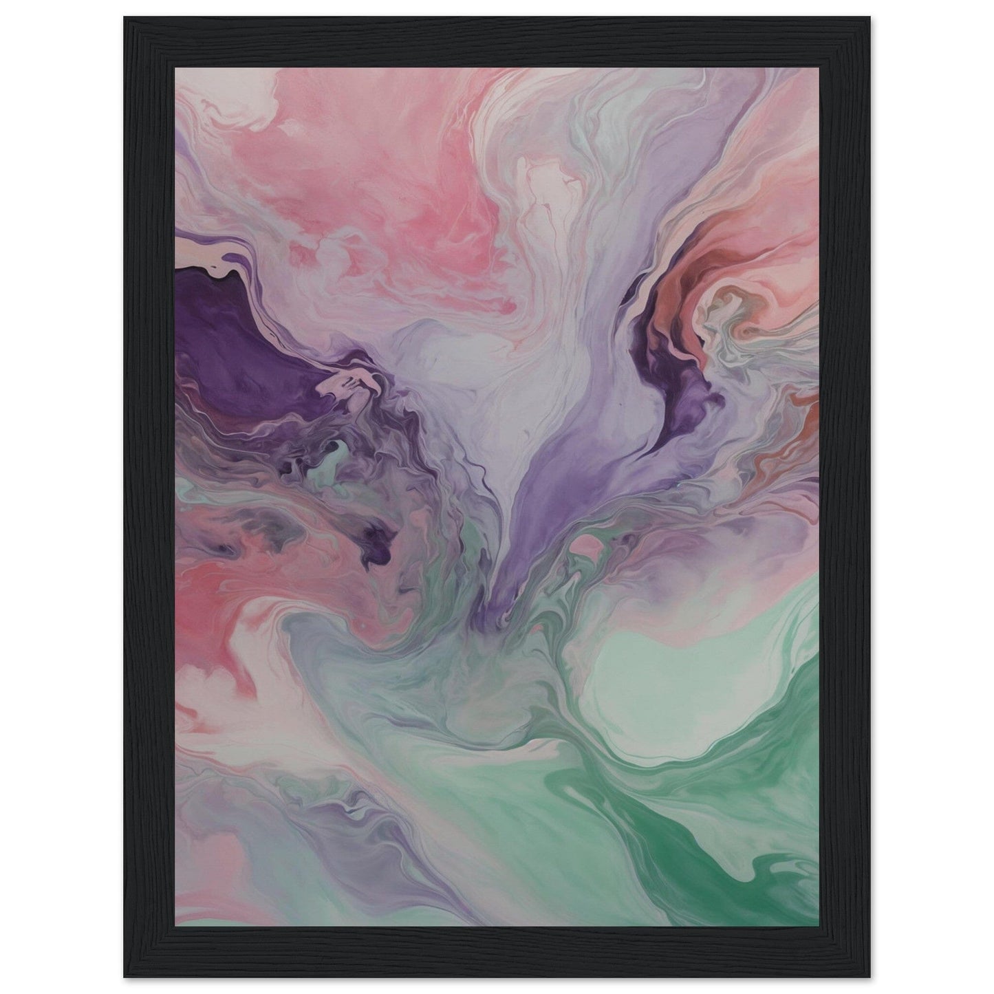 Premium Matte Paper Wooden Framed Poster - Exklusive Kunst in stilvollen Holzrahmen Print Material Modern Masterpieces 15x20 cm / 6x8″ Black frame