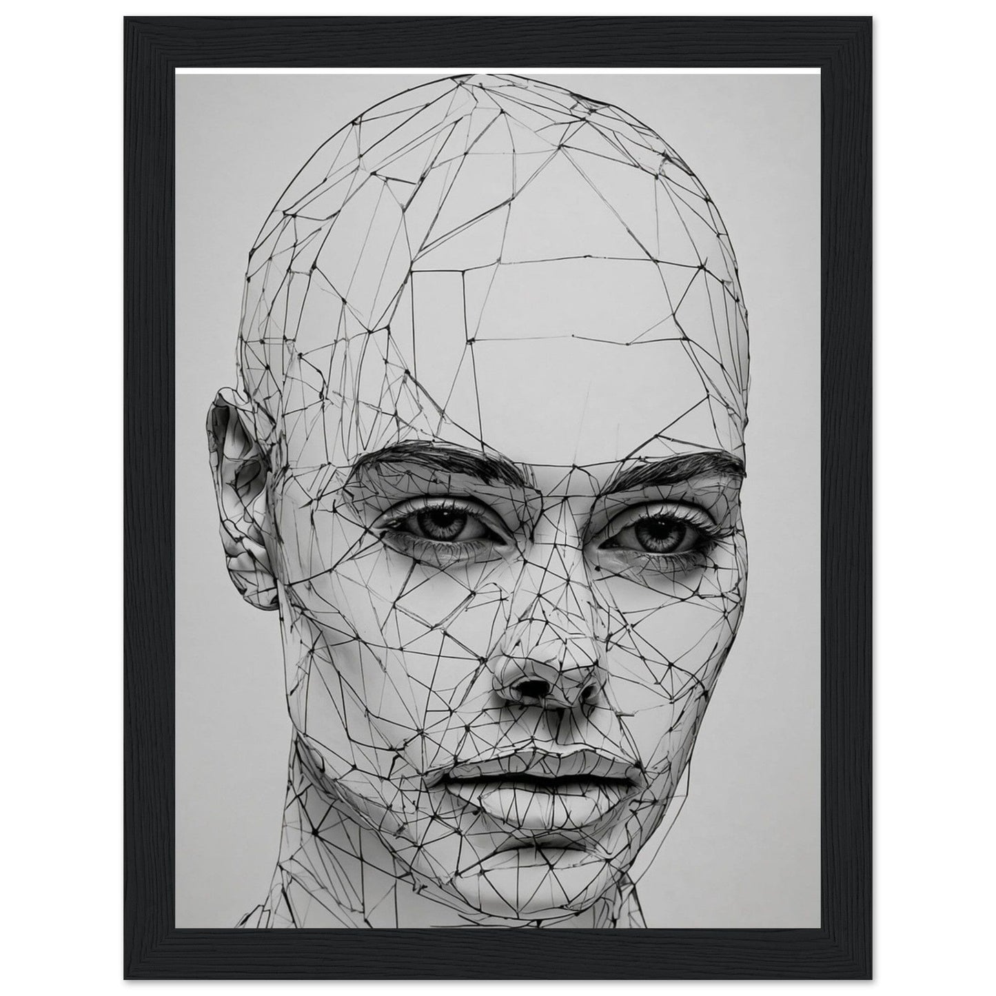 Premium Matte Paper Wooden Framed Poster - Exklusive Kunst in stilvollen Holzrahmen Print Material Modern Masterpieces 15x20 cm / 6x8″ Black frame