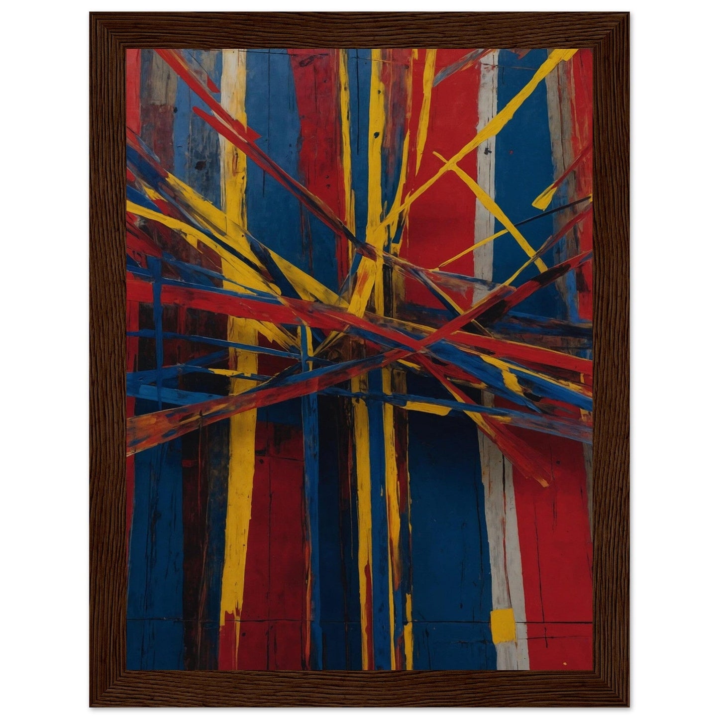 Premium Matte Paper Wooden Framed Poster - Exklusive Kunst in stilvollen Holzrahmen Print Material Modern Masterpieces 15x20 cm / 6x8″ Dark wood frame