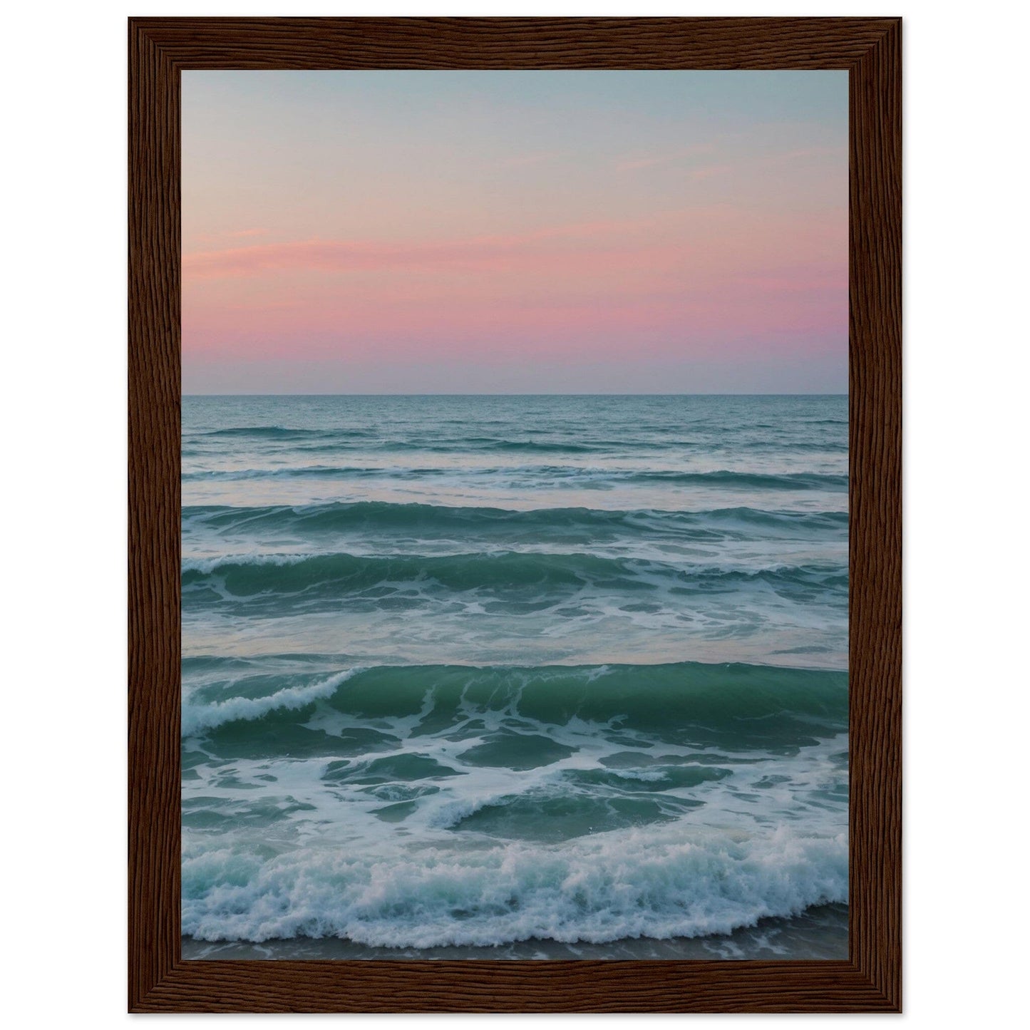 Premium Matte Paper Wooden Framed Poster - Exklusive Kunst in stilvollen Holzrahmen Print Material Modern Masterpieces 15x20 cm / 6x8″ Dark wood frame