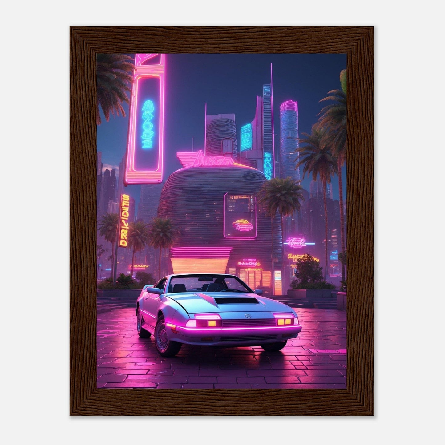 Premium Matte Paper Wooden Framed Poster - Exklusive Kunst in stilvollen Holzrahmen Print Material Modern Masterpieces 15x20 cm / 6x8″ Dark wood frame