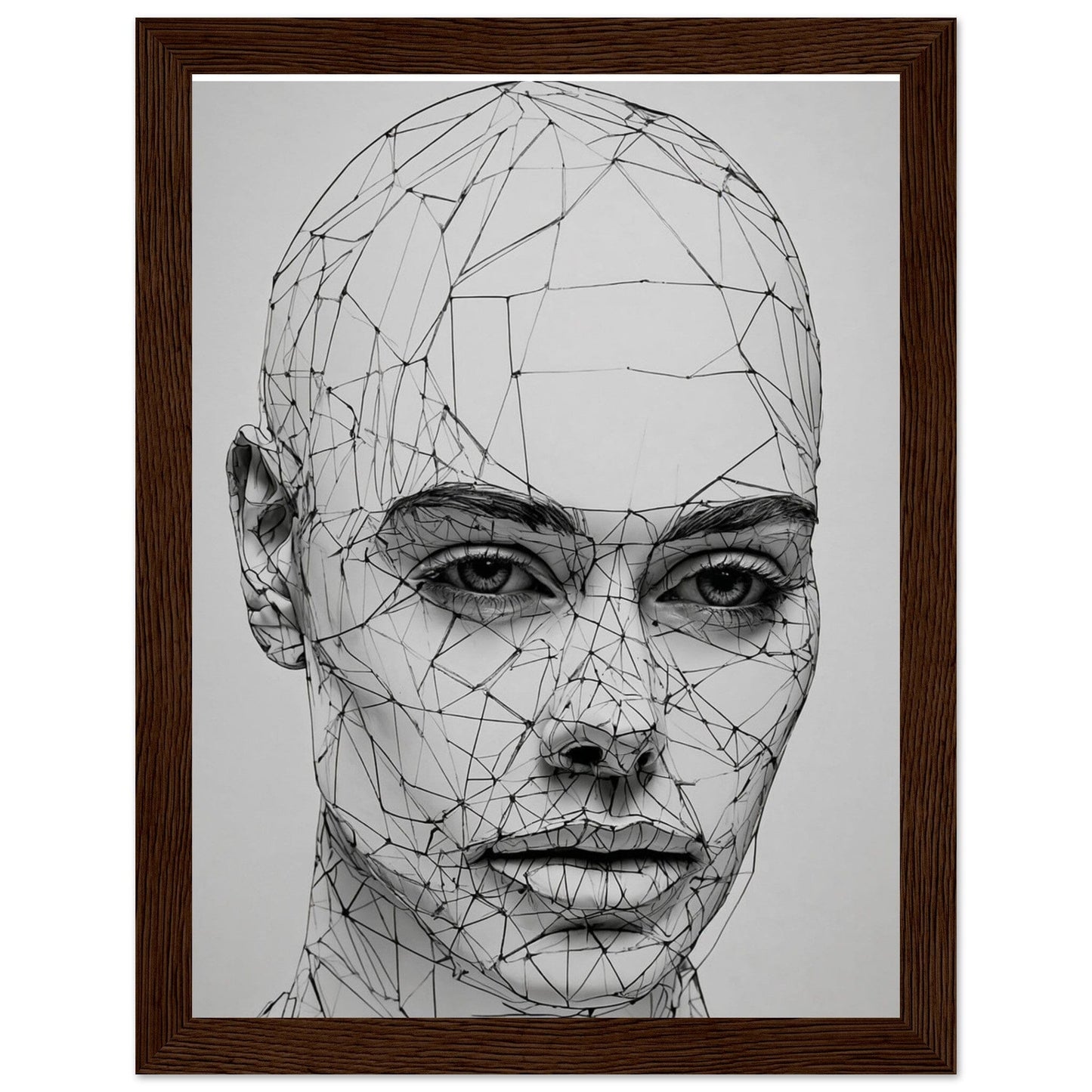 Premium Matte Paper Wooden Framed Poster - Exklusive Kunst in stilvollen Holzrahmen Print Material Modern Masterpieces 15x20 cm / 6x8″ Dark wood frame