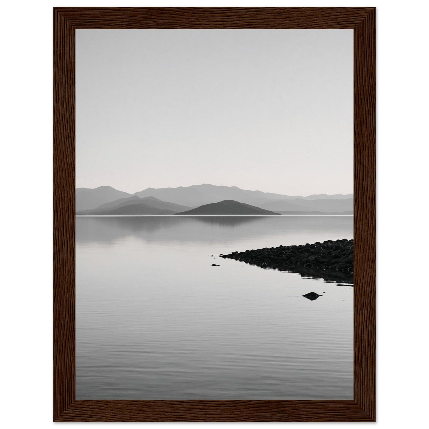 Premium Matte Paper Wooden Framed Poster - Exklusive Kunst in stilvollen Holzrahmen Print Material Modern Masterpieces 15x20 cm / 6x8″ Dark wood frame
