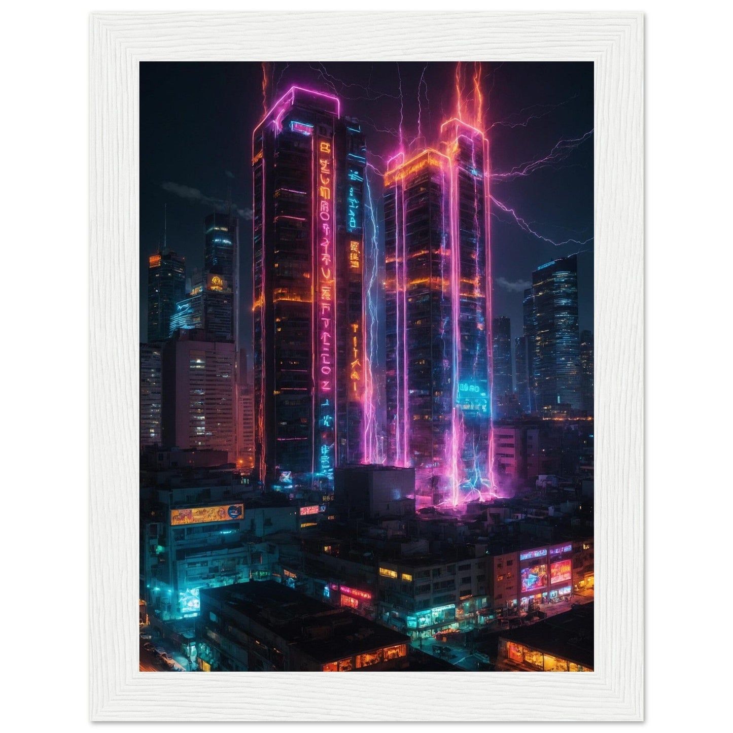 Premium Matte Paper Wooden Framed Poster - Exklusive Kunst in stilvollen Holzrahmen Print Material Modern Masterpieces 15x20 cm / 6x8″ White frame
