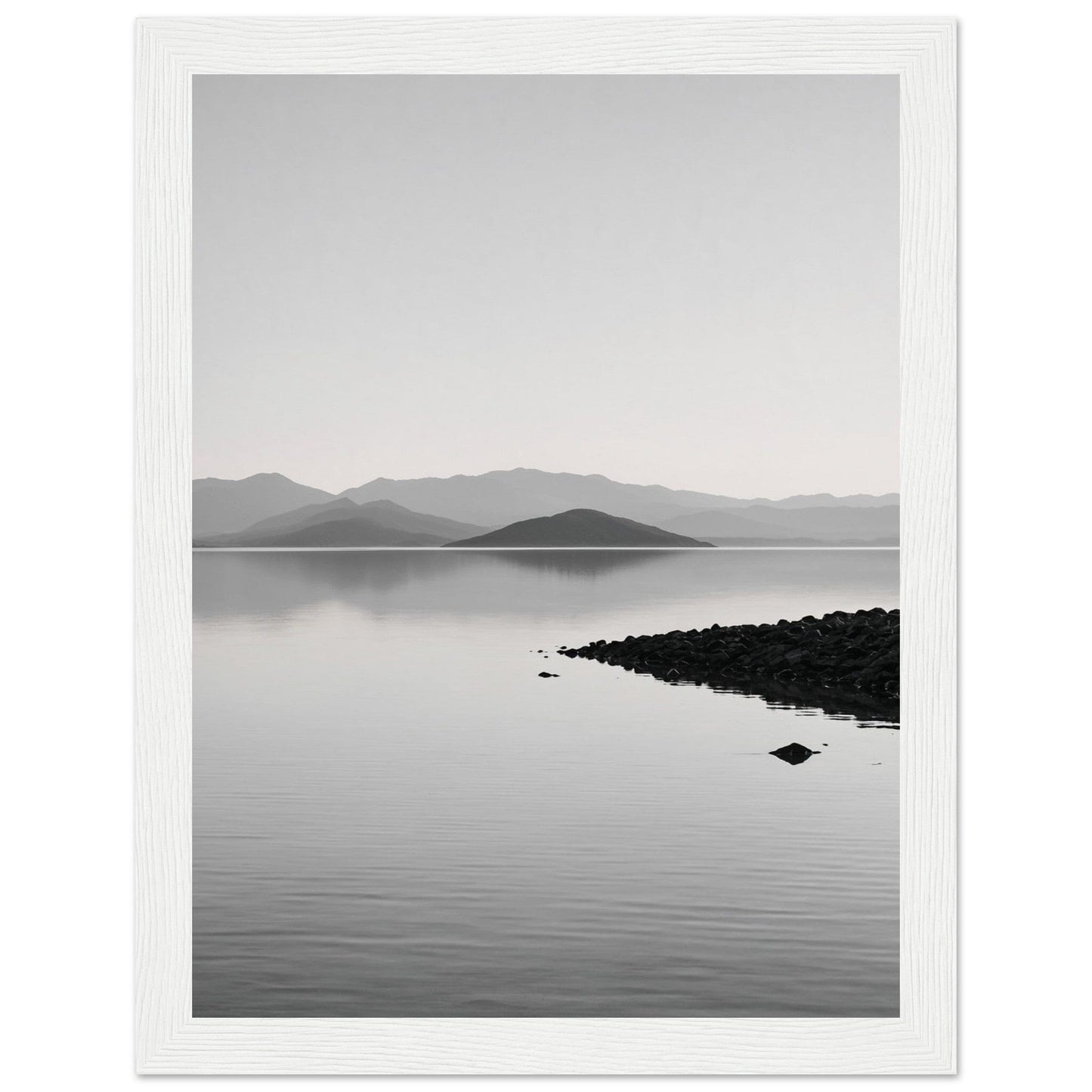 Premium Matte Paper Wooden Framed Poster - Exklusive Kunst in stilvollen Holzrahmen Print Material Modern Masterpieces 15x20 cm / 6x8″ White frame