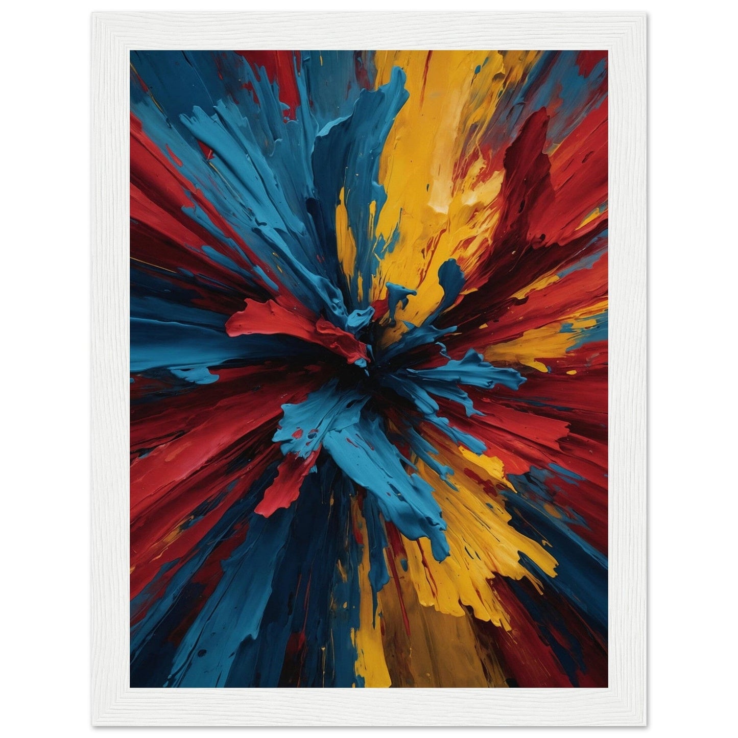 Premium Matte Paper Wooden Framed Poster - Exklusive Kunst in stilvollen Holzrahmen Print Material Modern Masterpieces 15x20 cm / 6x8″ White frame