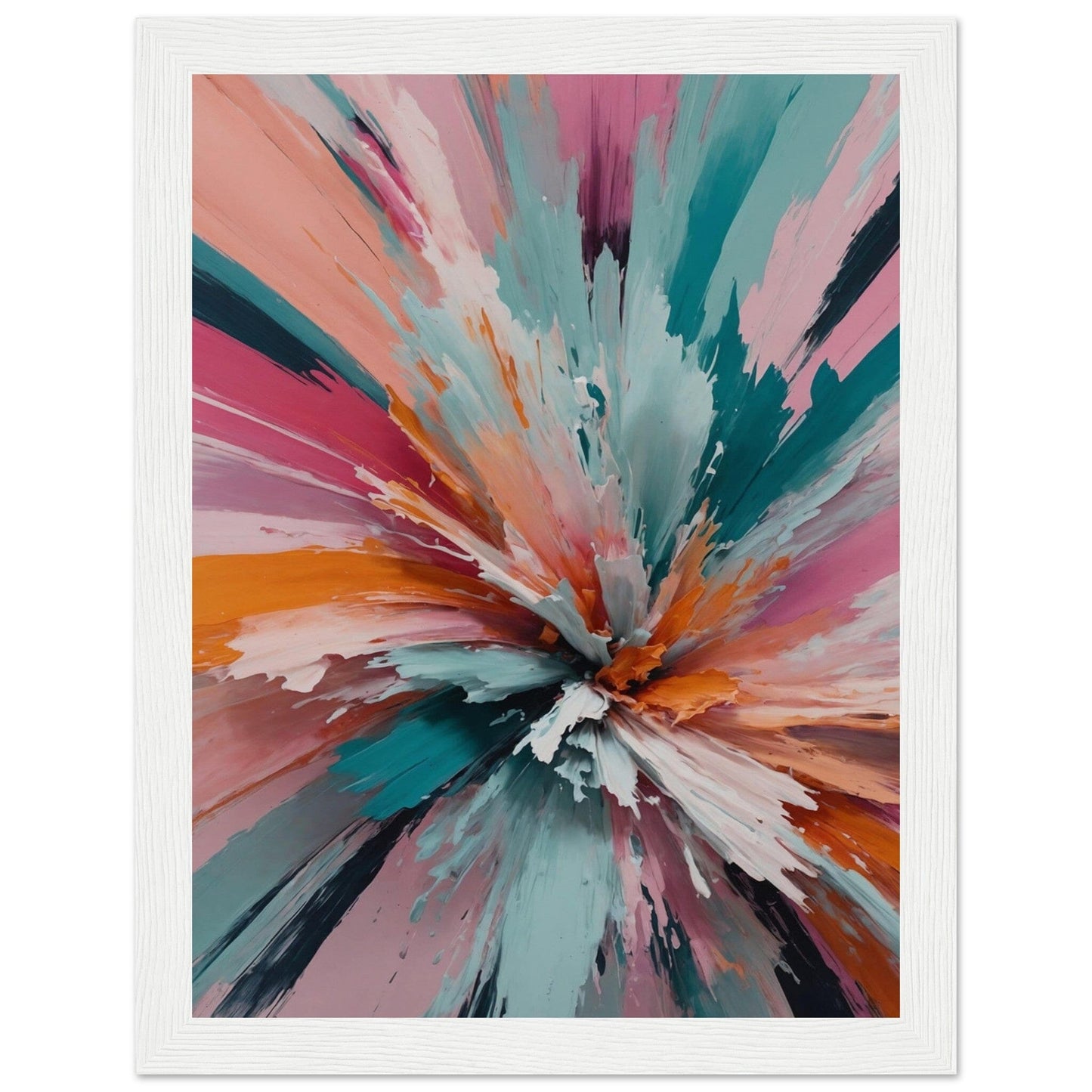 Premium Matte Paper Wooden Framed Poster - Exklusive Kunst in stilvollen Holzrahmen Print Material Modern Masterpieces 15x20 cm / 6x8″ White frame
