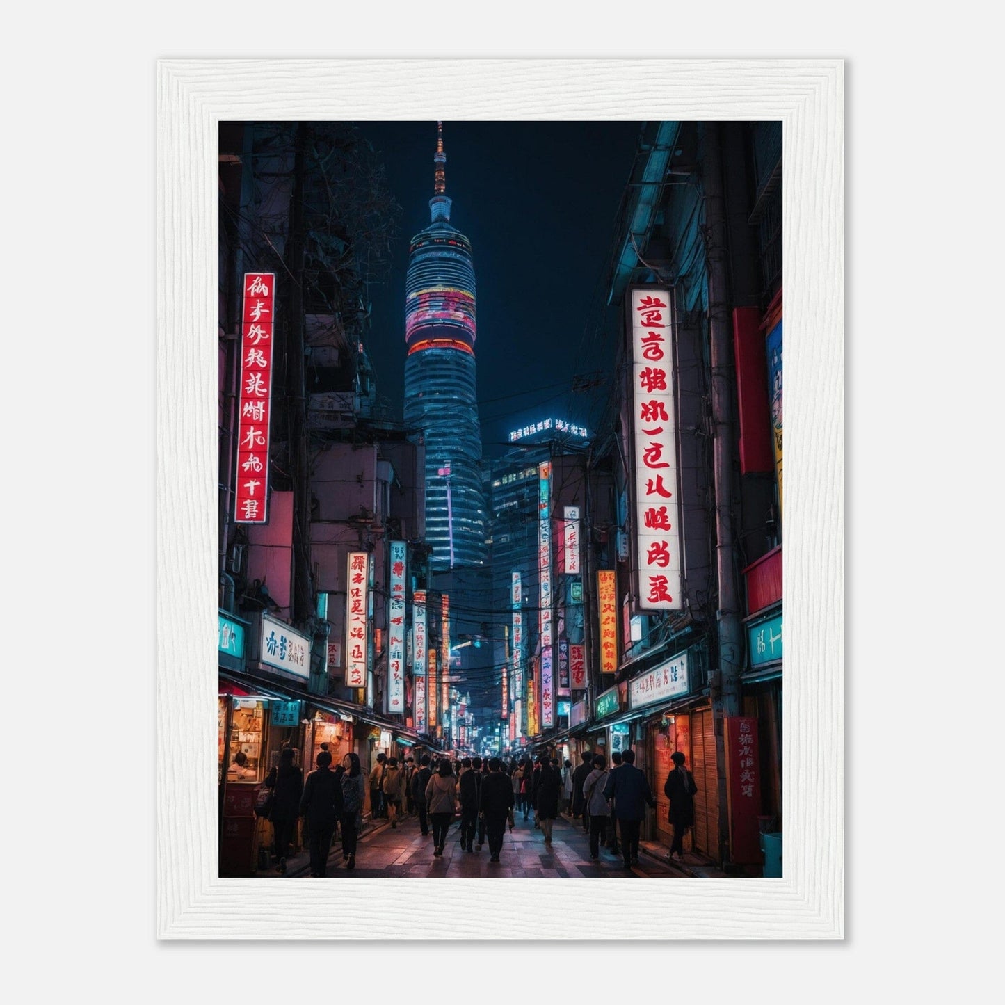 Premium Matte Paper Wooden Framed Poster - Exklusive Kunst in stilvollen Holzrahmen Print Material Modern Masterpieces 15x20 cm / 6x8″ White frame