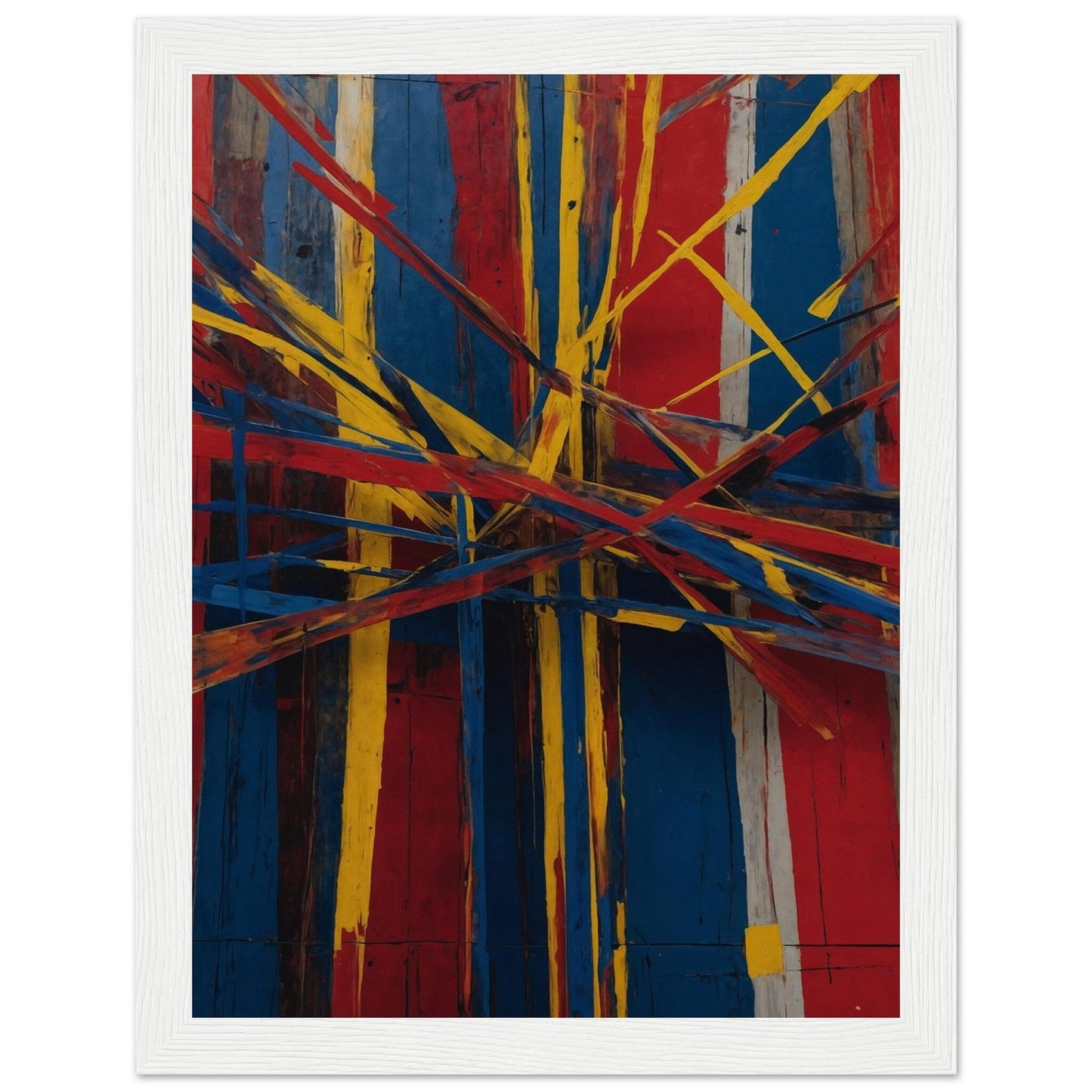 Premium Matte Paper Wooden Framed Poster - Exklusive Kunst in stilvollen Holzrahmen Print Material Modern Masterpieces 15x20 cm / 6x8″ White frame