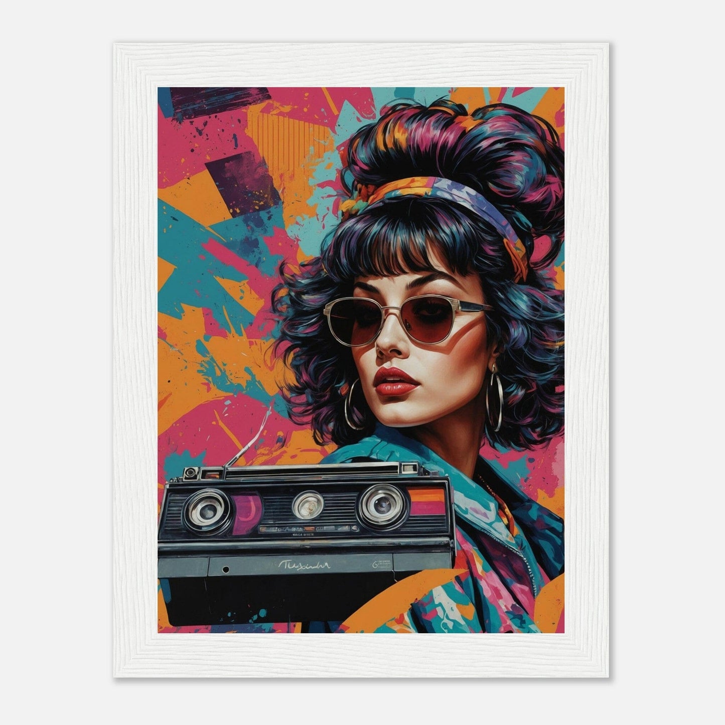 Premium Matte Paper Wooden Framed Poster - Exklusive Kunst in stilvollen Holzrahmen Print Material Modern Masterpieces 15x20 cm / 6x8″ White frame