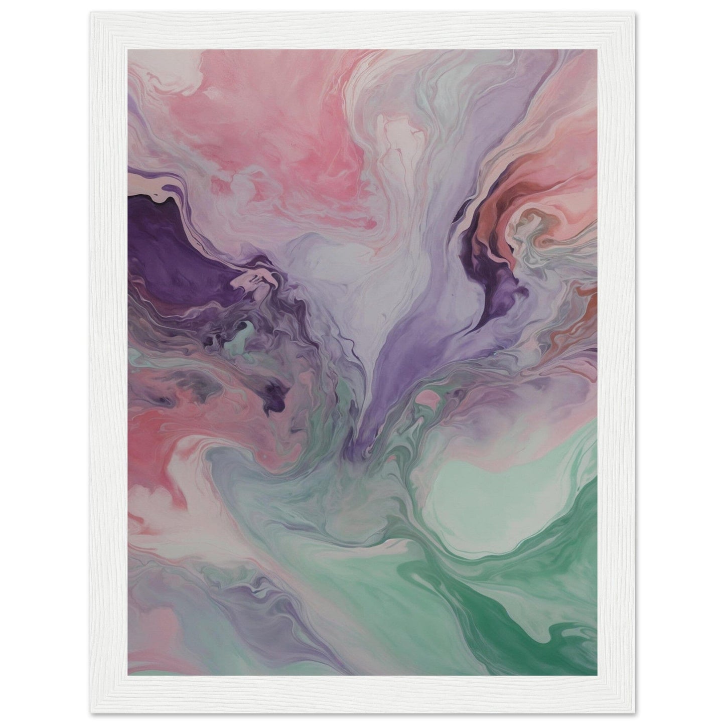 Premium Matte Paper Wooden Framed Poster - Exklusive Kunst in stilvollen Holzrahmen Print Material Modern Masterpieces 15x20 cm / 6x8″ White frame
