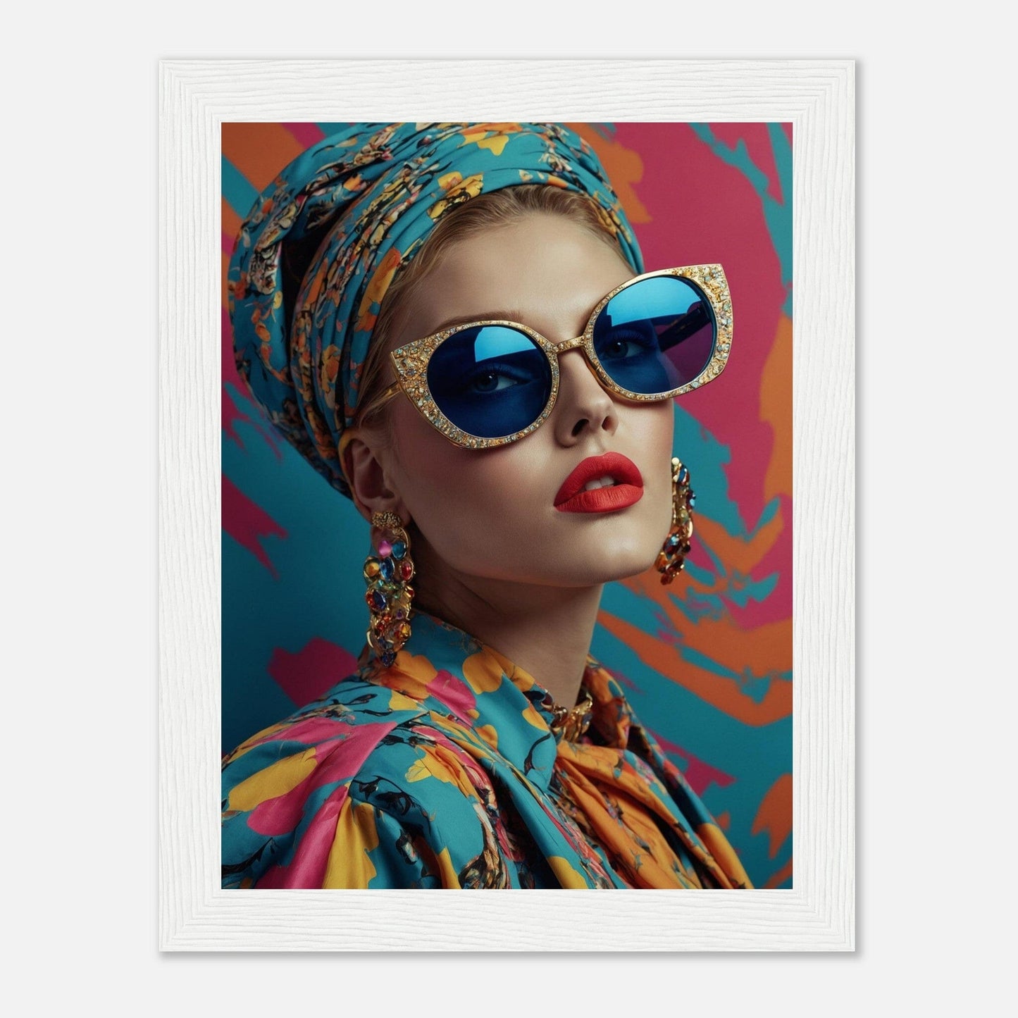 Premium Matte Paper Wooden Framed Poster - Exklusive Kunst in stilvollen Holzrahmen Print Material Modern Masterpieces 15x20 cm / 6x8″ White frame