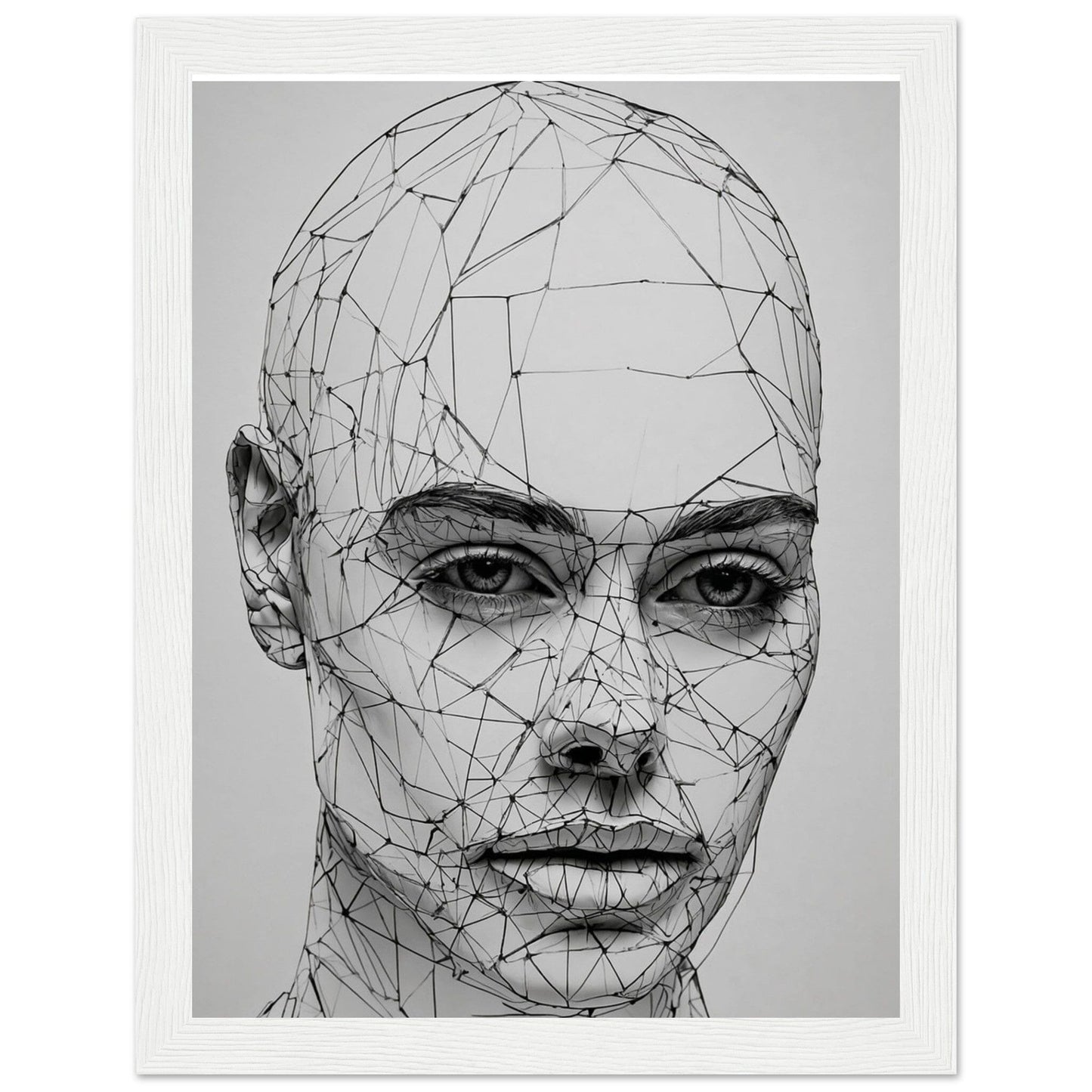 Premium Matte Paper Wooden Framed Poster - Exklusive Kunst in stilvollen Holzrahmen Print Material Modern Masterpieces 15x20 cm / 6x8″ White frame