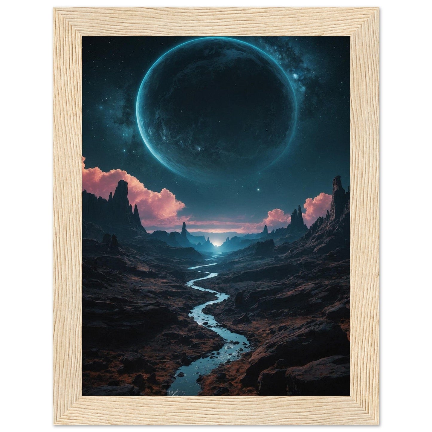 Premium Matte Paper Wooden Framed Poster - Exklusive Kunst in stilvollen Holzrahmen Print Material Modern Masterpieces 15x20 cm / 6x8″ Wood frame