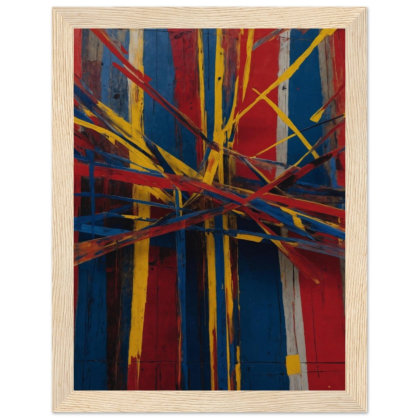 Premium Matte Paper Wooden Framed Poster - Exklusive Kunst in stilvollen Holzrahmen Print Material Modern Masterpieces 15x20 cm / 6x8″ Wood frame