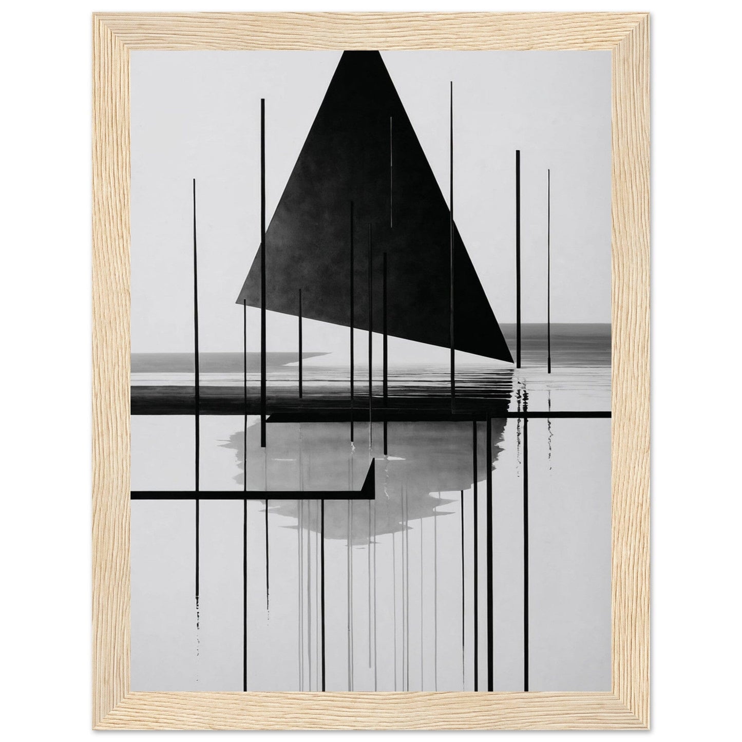 Premium Matte Paper Wooden Framed Poster - Exklusive Kunst in stilvollen Holzrahmen Print Material Modern Masterpieces 15x20 cm / 6x8″ Wood frame