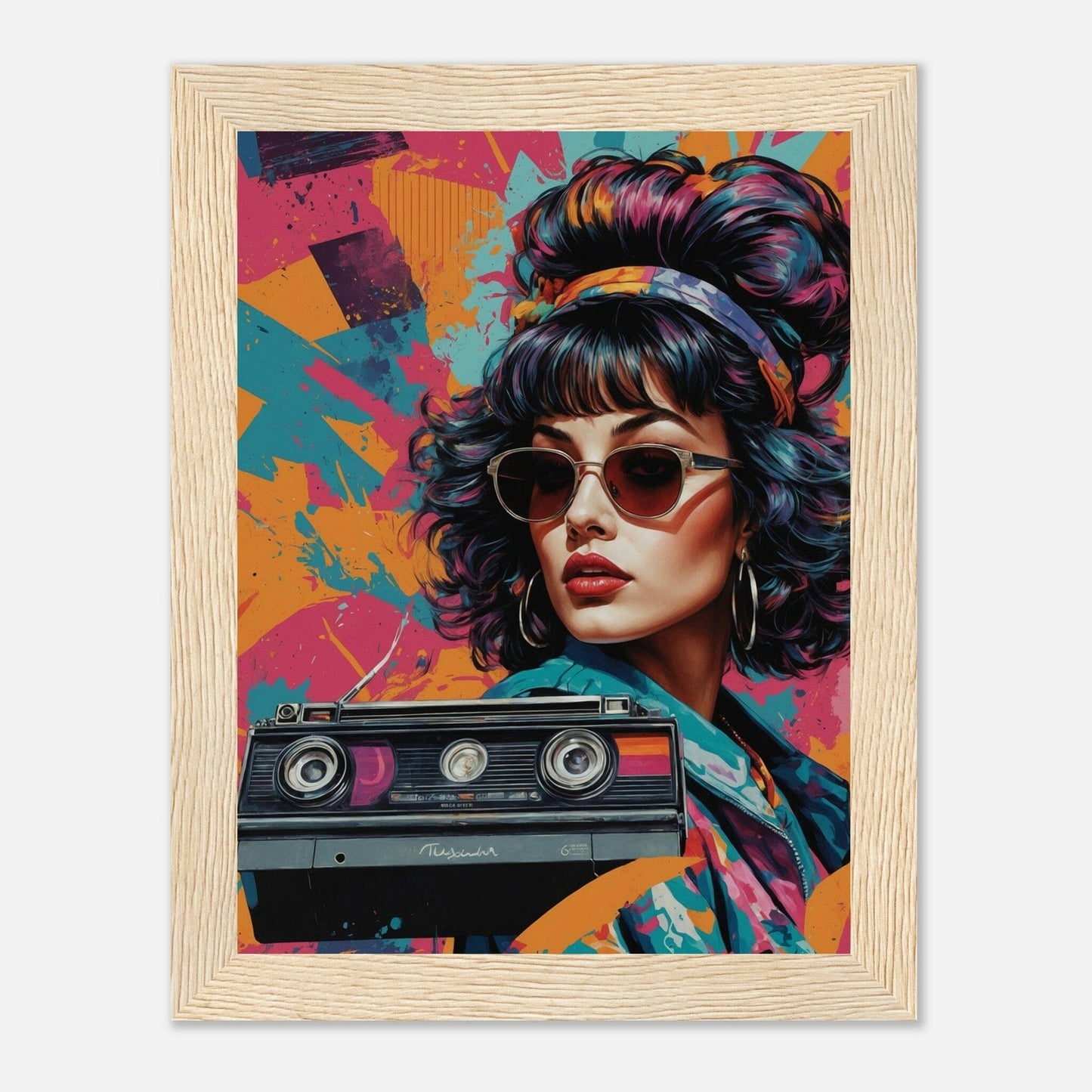 Premium Matte Paper Wooden Framed Poster - Exklusive Kunst in stilvollen Holzrahmen Print Material Modern Masterpieces 15x20 cm / 6x8″ Wood frame