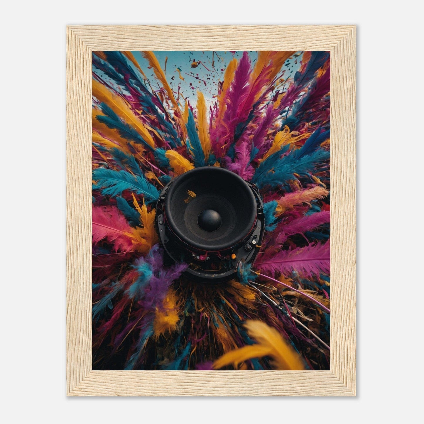 Premium Matte Paper Wooden Framed Poster - Exklusive Kunst in stilvollen Holzrahmen Print Material Modern Masterpieces 15x20 cm / 6x8″ Wood frame