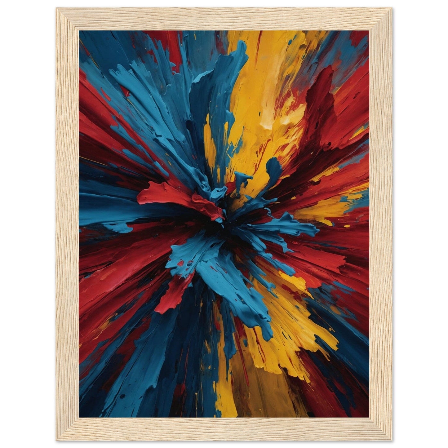 Premium Matte Paper Wooden Framed Poster - Exklusive Kunst in stilvollen Holzrahmen Print Material Modern Masterpieces 15x20 cm / 6x8″ Wood frame