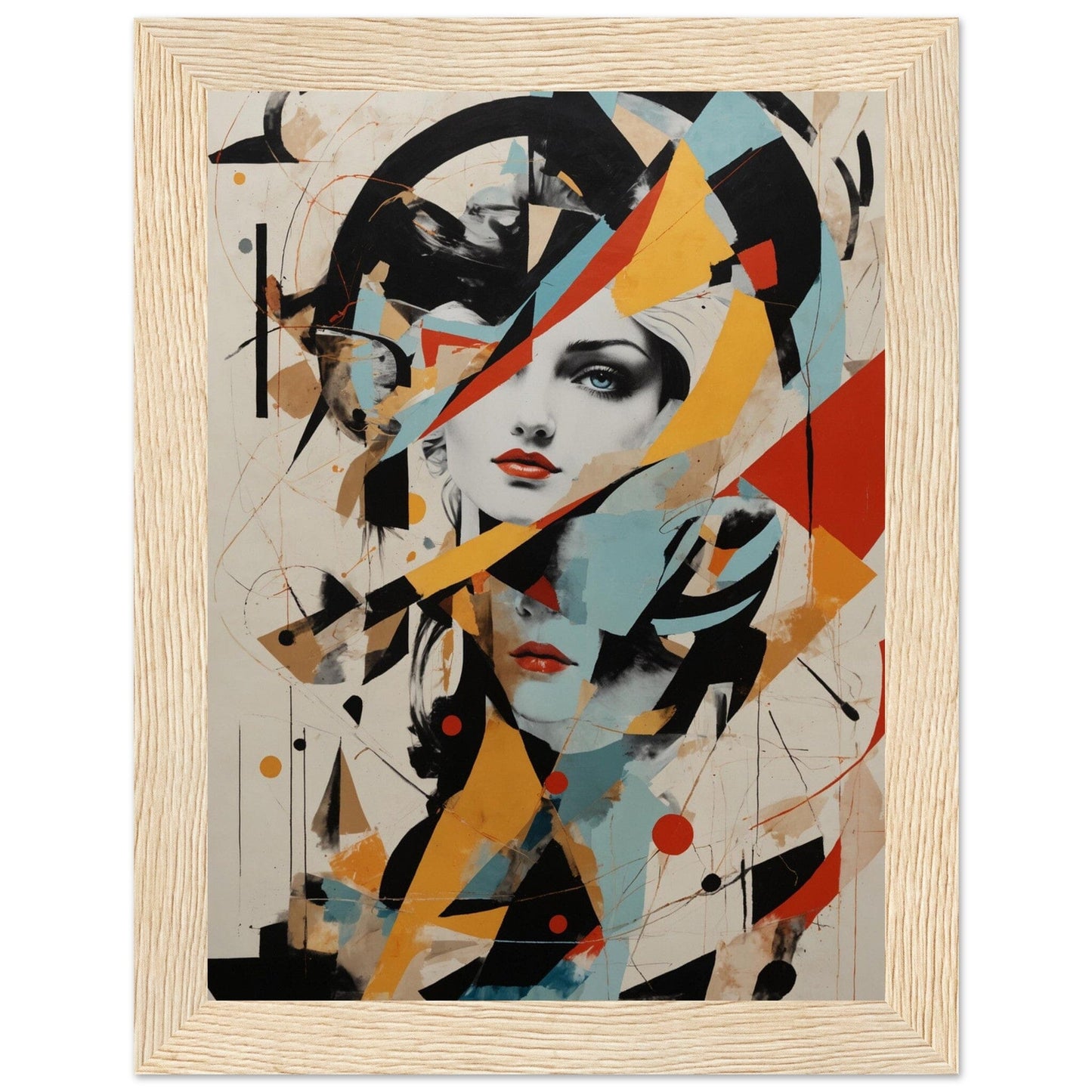 Premium Matte Paper Wooden Framed Poster - Exklusive Kunst in stilvollen Holzrahmen Print Material Modern Masterpieces 15x20 cm / 6x8″ Wood frame