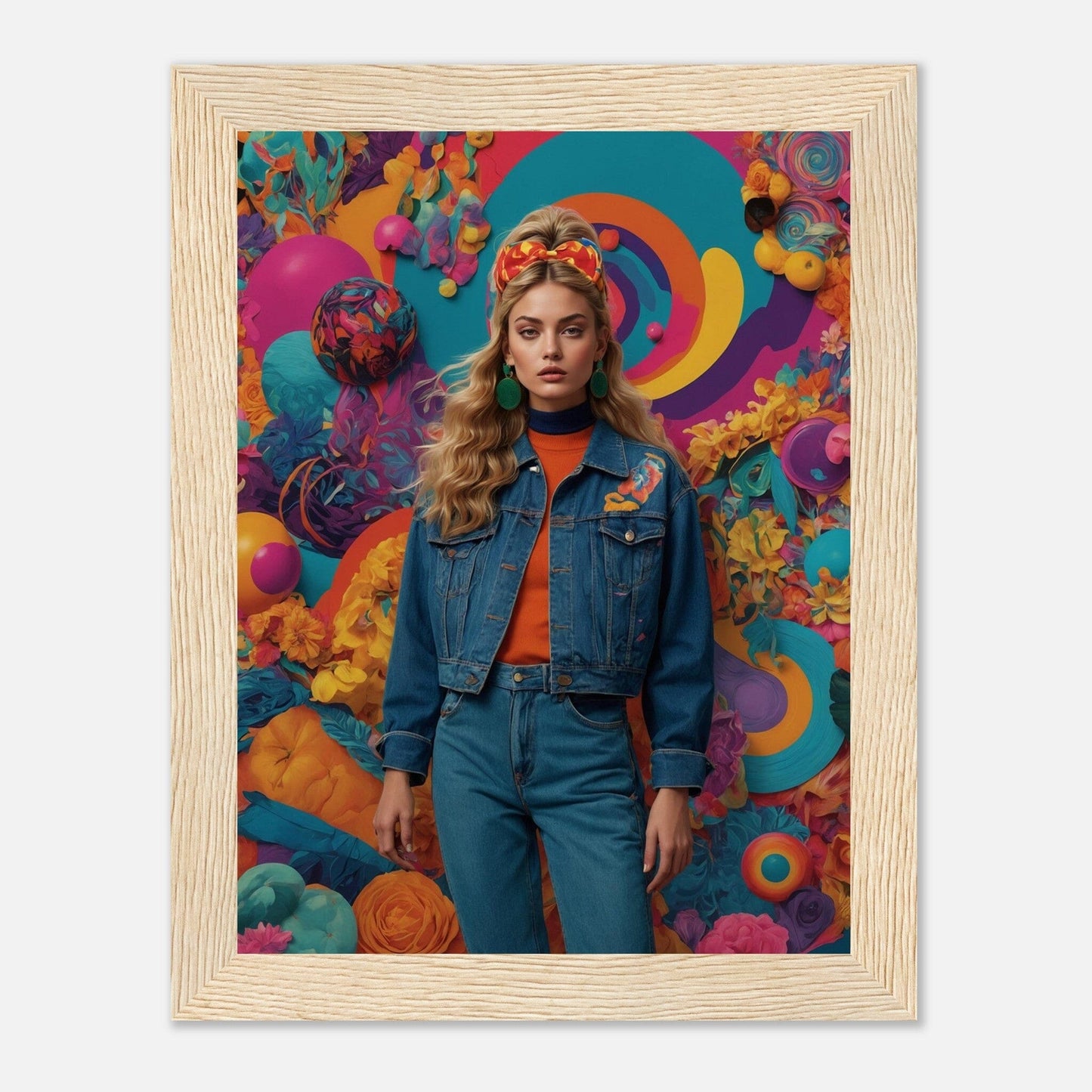 Premium Matte Paper Wooden Framed Poster - Exklusive Kunst in stilvollen Holzrahmen Print Material Modern Masterpieces 15x20 cm / 6x8″ Wood frame
