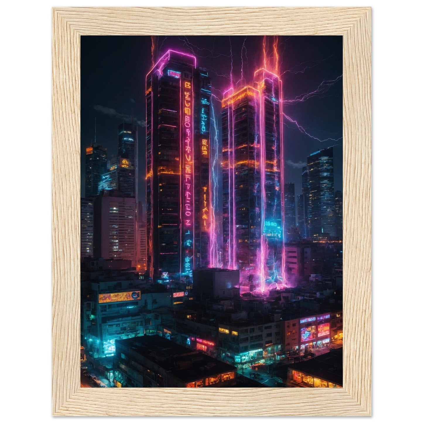 Premium Matte Paper Wooden Framed Poster - Exklusive Kunst in stilvollen Holzrahmen Print Material Modern Masterpieces 15x20 cm / 6x8″ Wood frame