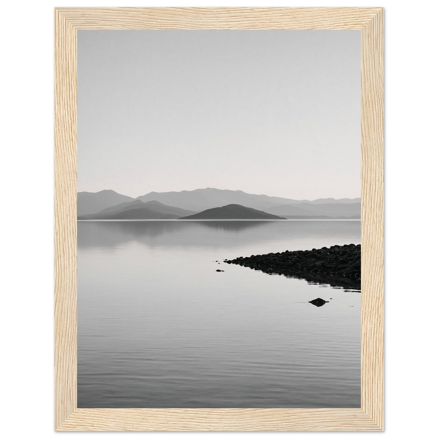 Premium Matte Paper Wooden Framed Poster - Exklusive Kunst in stilvollen Holzrahmen Print Material Modern Masterpieces 15x20 cm / 6x8″ Wood frame