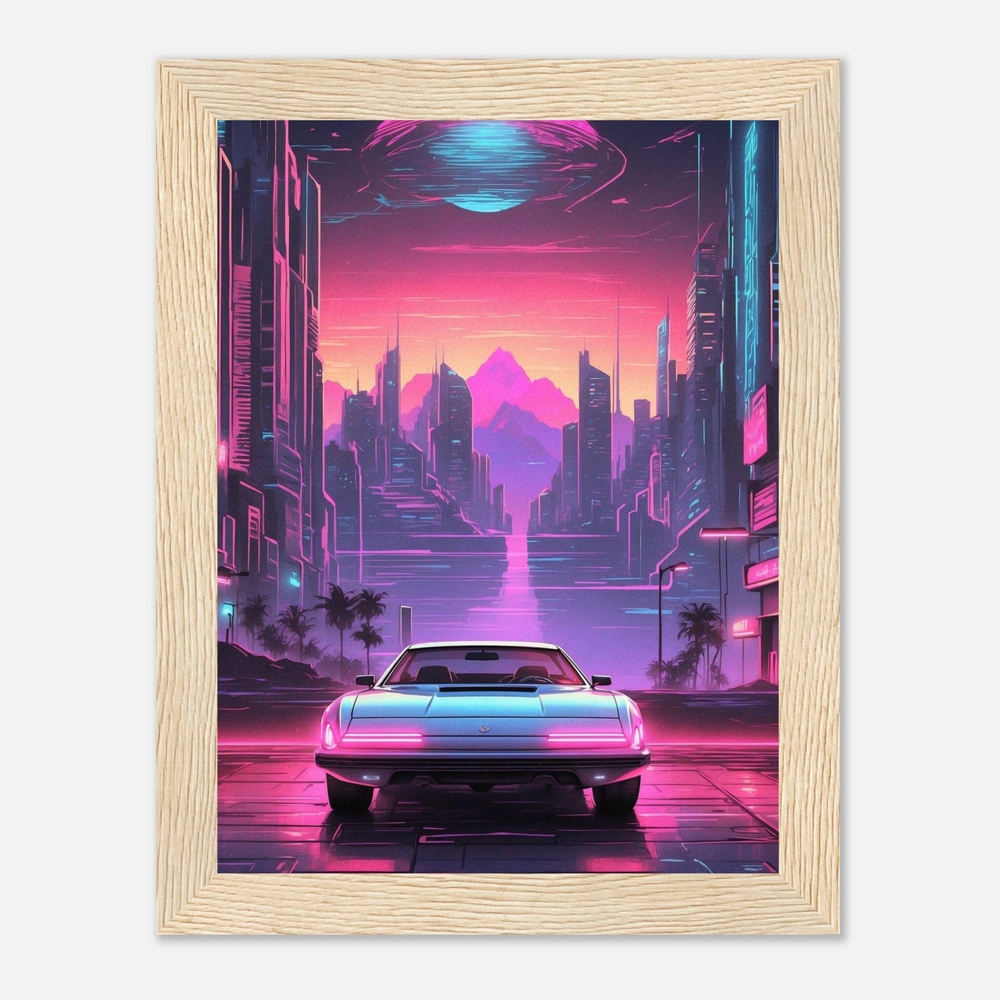 Premium Matte Paper Wooden Framed Poster - Exklusive Kunst in stilvollen Holzrahmen Print Material Modern Masterpieces 15x20 cm / 6x8″ Wood frame