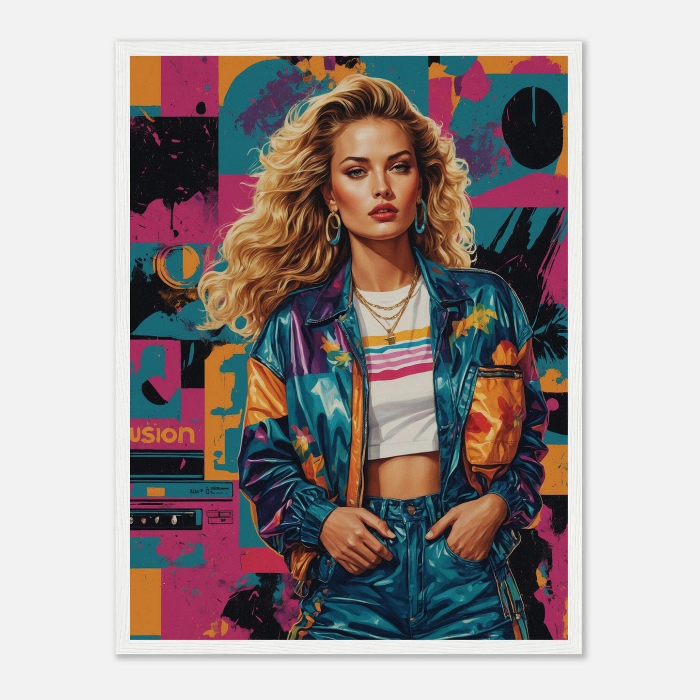 Premium Matte Paper Wooden Framed Poster - Exklusive Kunst in stilvollen Holzrahmen Print Material Modern Masterpieces