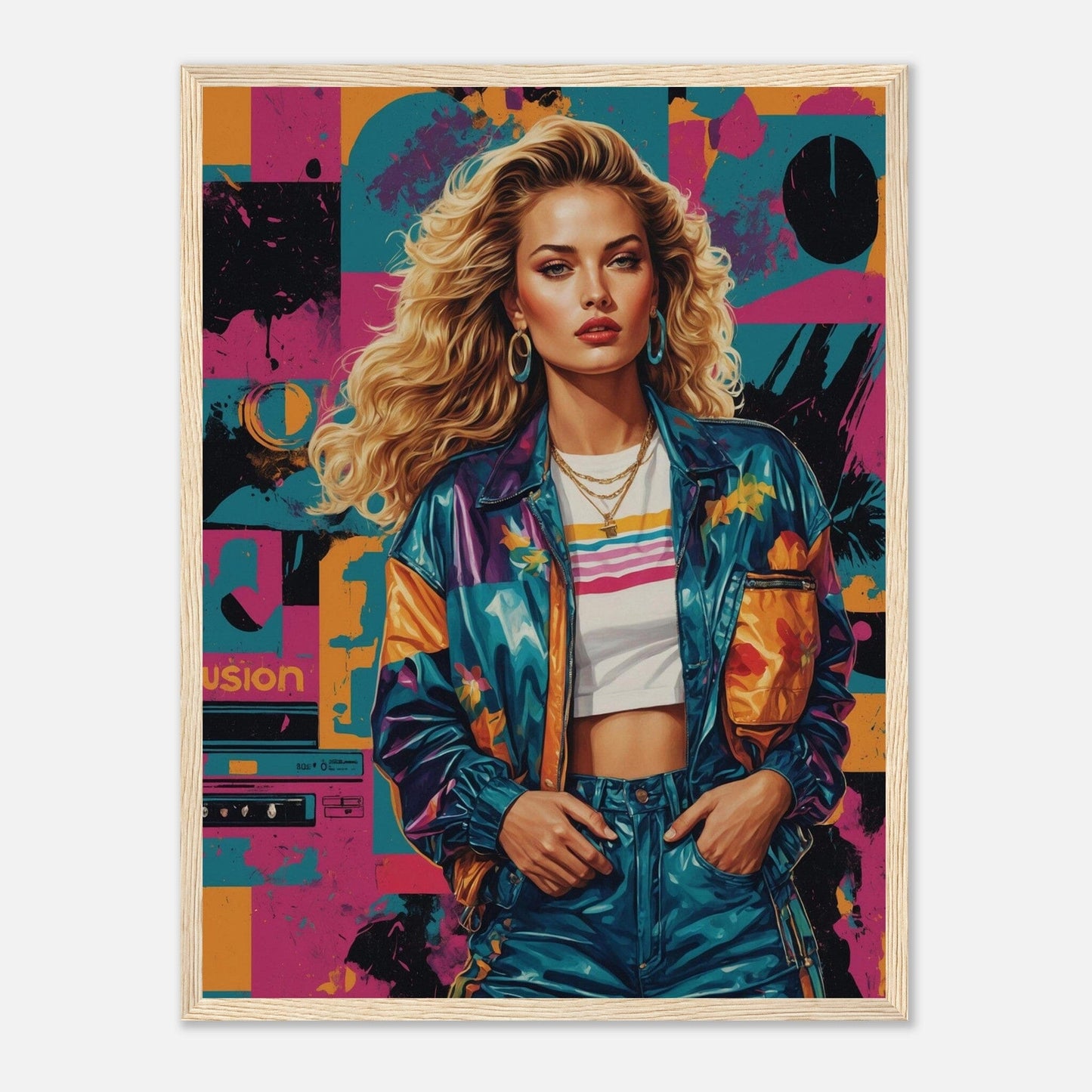 Premium Matte Paper Wooden Framed Poster - Exklusive Kunst in stilvollen Holzrahmen Print Material Modern Masterpieces