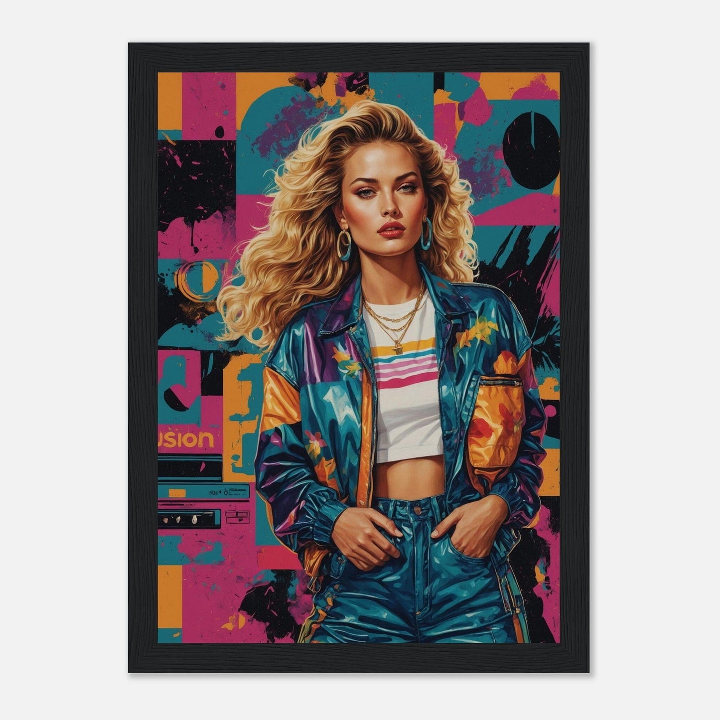 Premium Matte Paper Wooden Framed Poster - Exklusive Kunst in stilvollen Holzrahmen Print Material Modern Masterpieces
