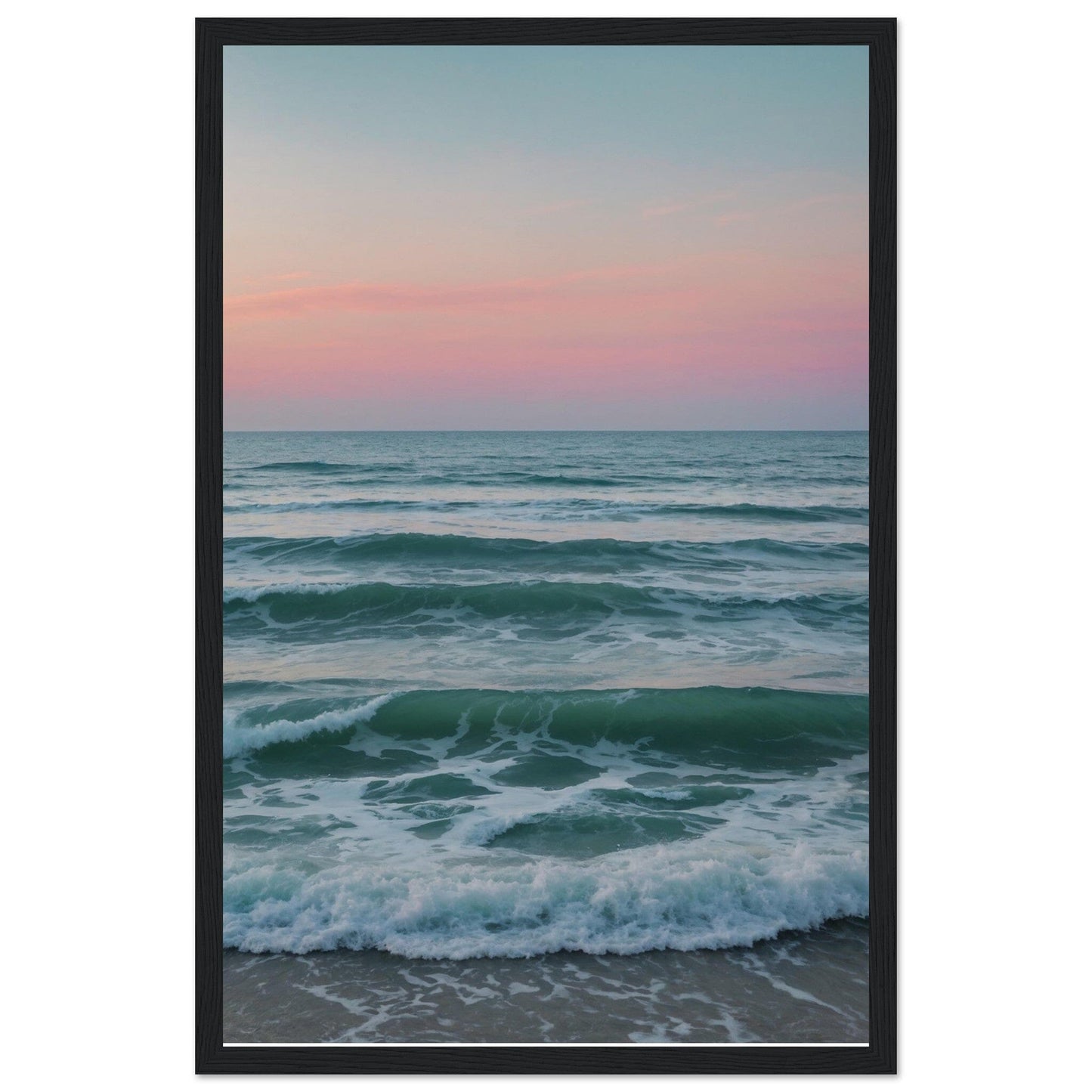 Premium Matte Paper Wooden Framed Poster - Exklusive Kunst in stilvollen Holzrahmen Print Material Modern Masterpieces 28x43 cm / XL (11x17″) Black frame