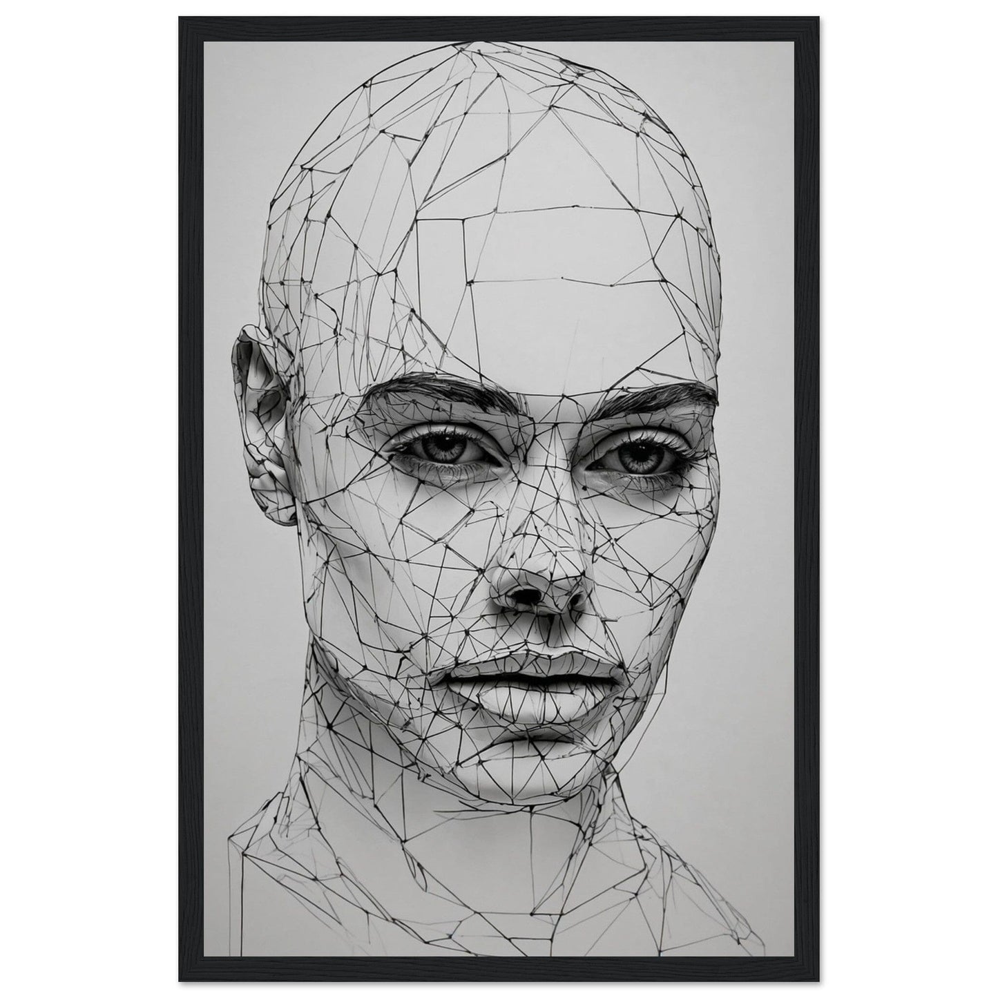 Premium Matte Paper Wooden Framed Poster - Exklusive Kunst in stilvollen Holzrahmen Print Material Modern Masterpieces 28x43 cm / XL (11x17″) Black frame
