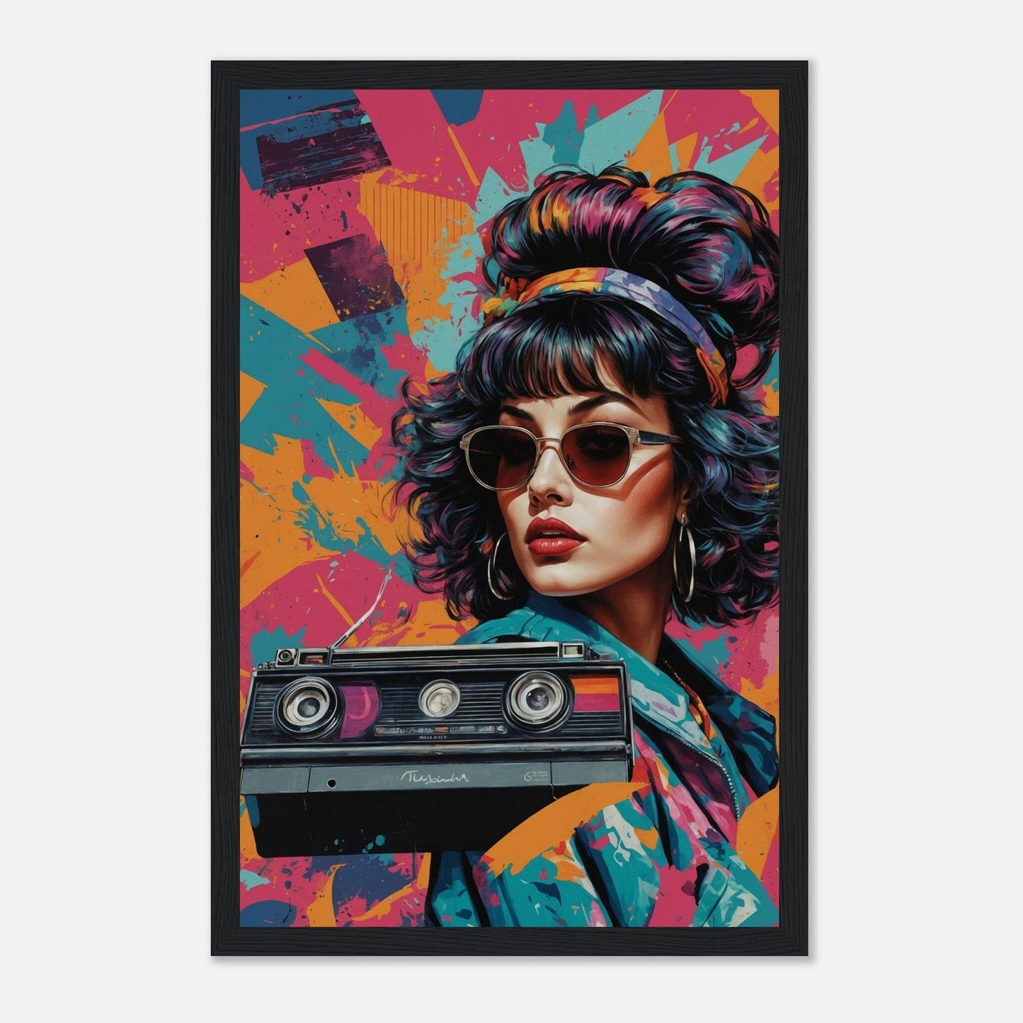 Premium Matte Paper Wooden Framed Poster - Exklusive Kunst in stilvollen Holzrahmen Print Material Modern Masterpieces 28x43 cm / XL (11x17″) Black frame