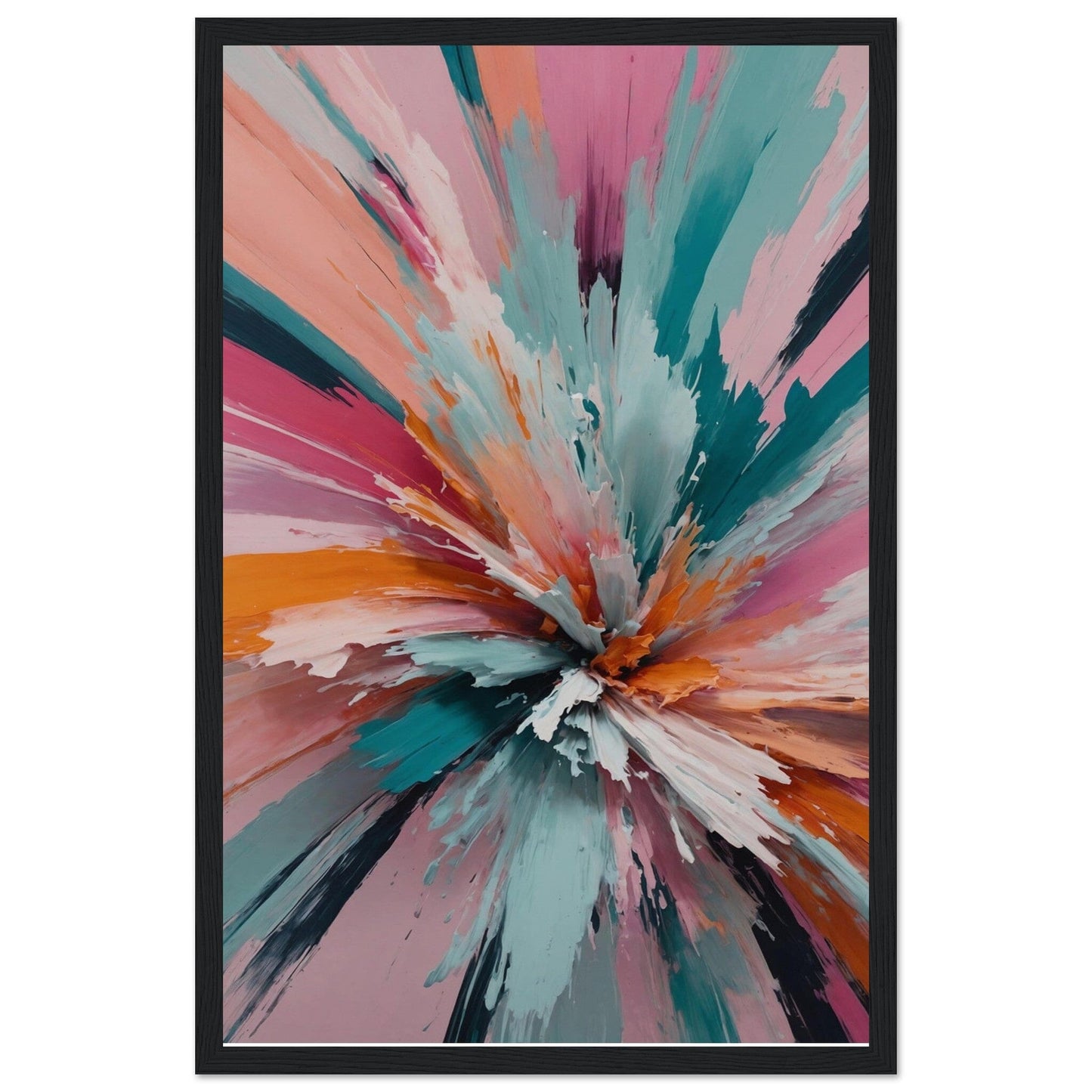 Premium Matte Paper Wooden Framed Poster - Exklusive Kunst in stilvollen Holzrahmen Print Material Modern Masterpieces 28x43 cm / XL (11x17″) Black frame