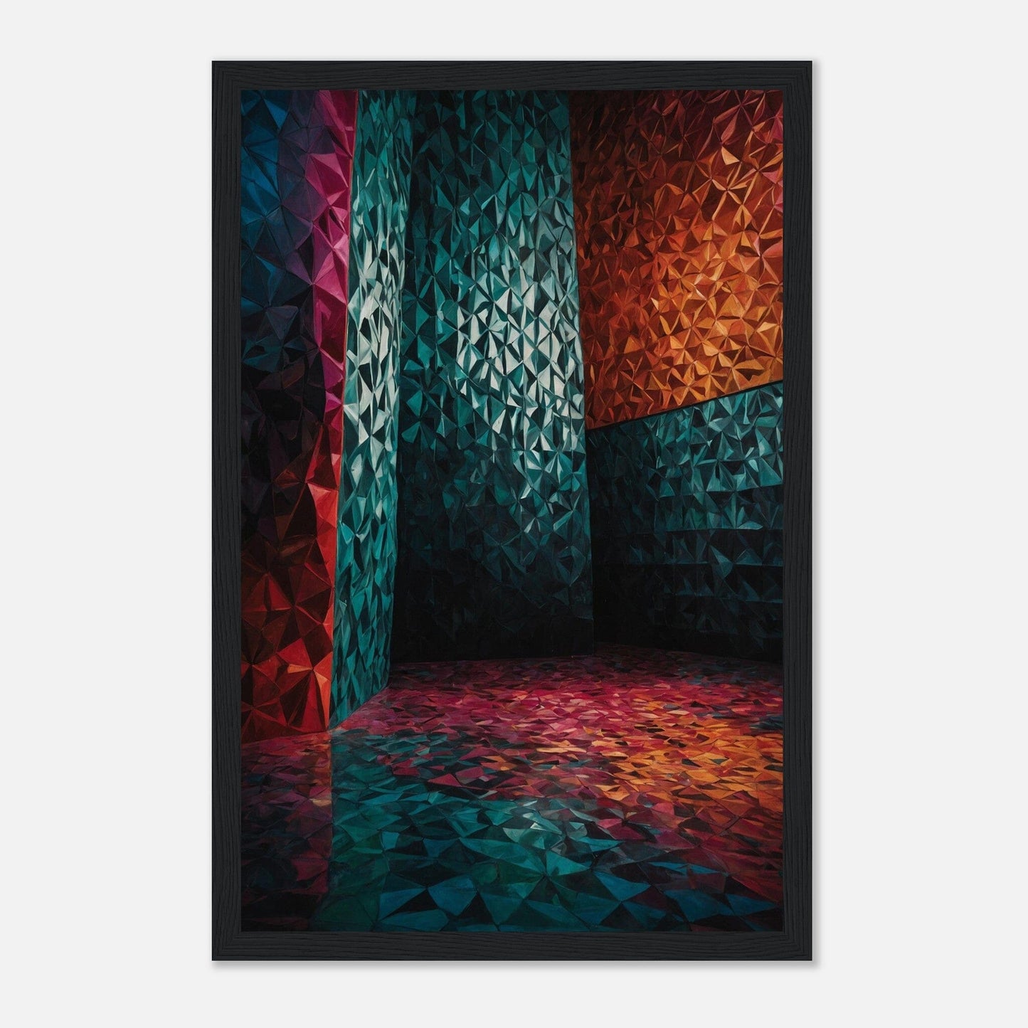 Premium Matte Paper Wooden Framed Poster - Exklusive Kunst in stilvollen Holzrahmen Print Material Modern Masterpieces 28x43 cm / XL (11x17″) Black frame