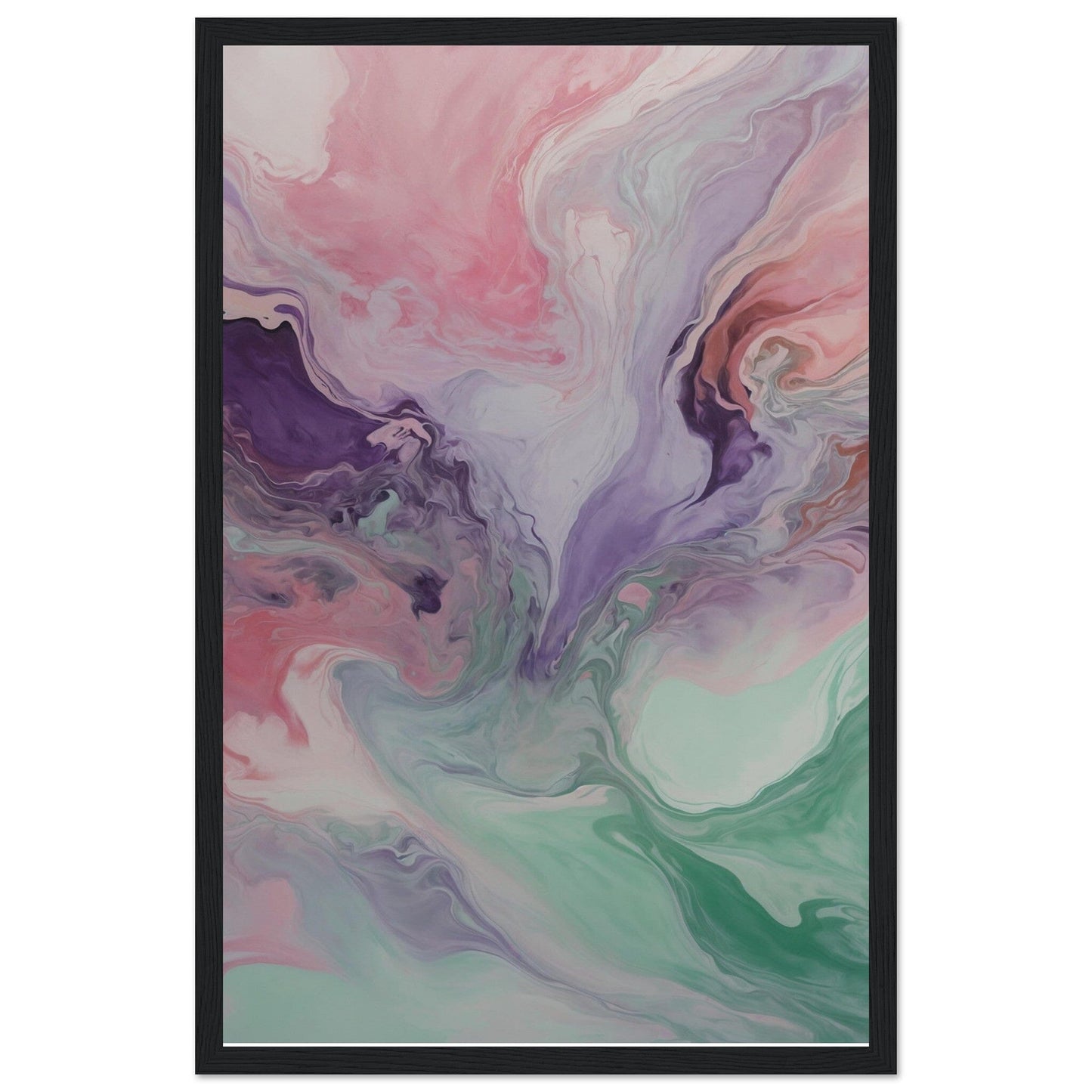 Premium Matte Paper Wooden Framed Poster - Exklusive Kunst in stilvollen Holzrahmen Print Material Modern Masterpieces 28x43 cm / XL (11x17″) Black frame
