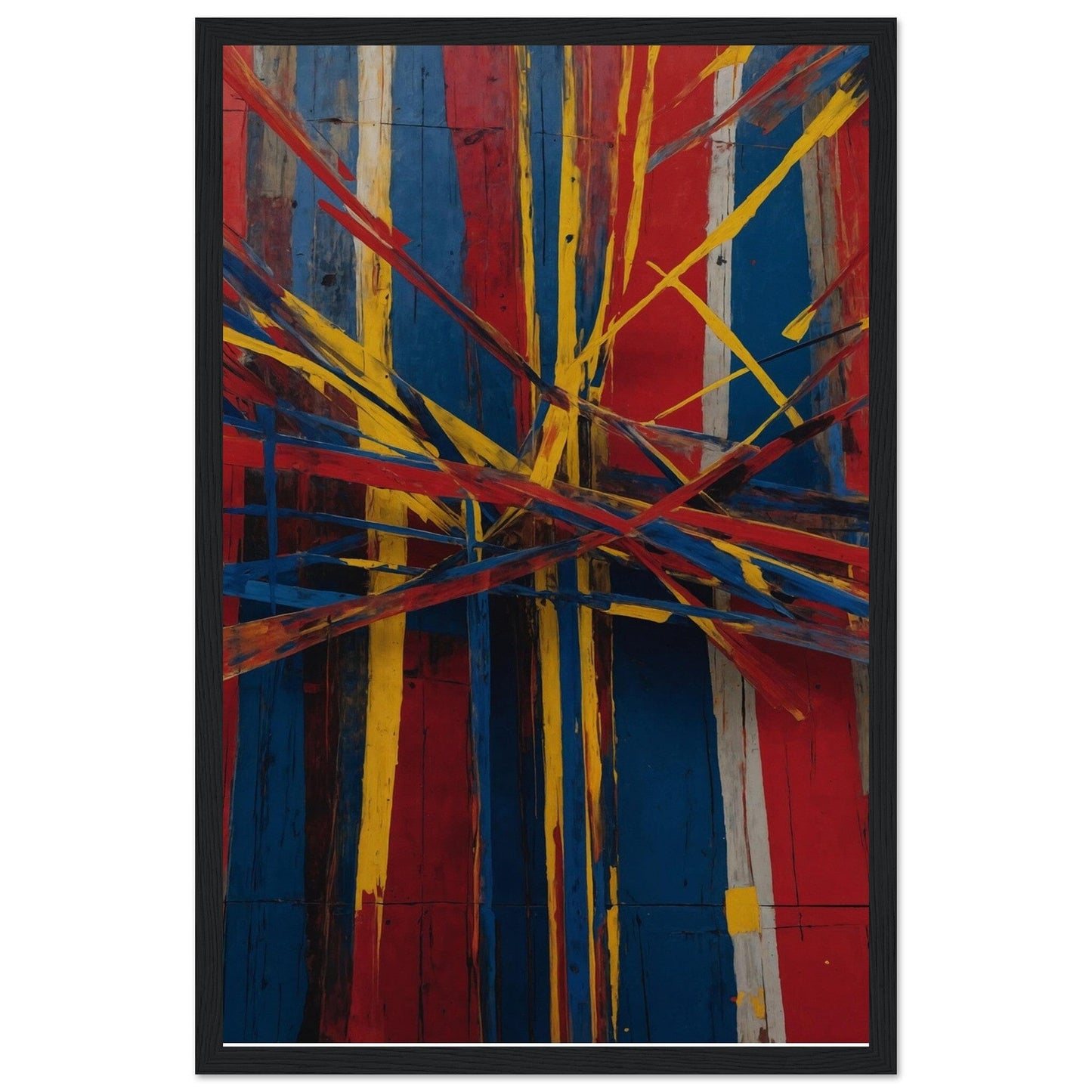 Premium Matte Paper Wooden Framed Poster - Exklusive Kunst in stilvollen Holzrahmen Print Material Modern Masterpieces 28x43 cm / XL (11x17″) Black frame
