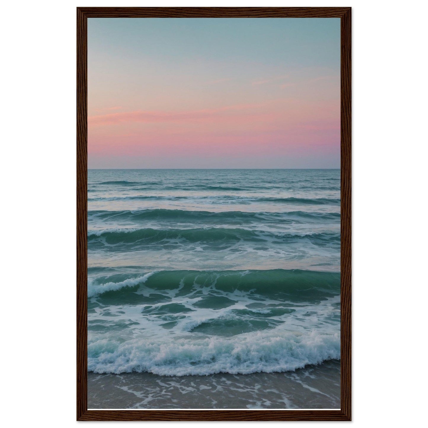Premium Matte Paper Wooden Framed Poster - Exklusive Kunst in stilvollen Holzrahmen Print Material Modern Masterpieces 28x43 cm / XL (11x17″) Dark wood frame