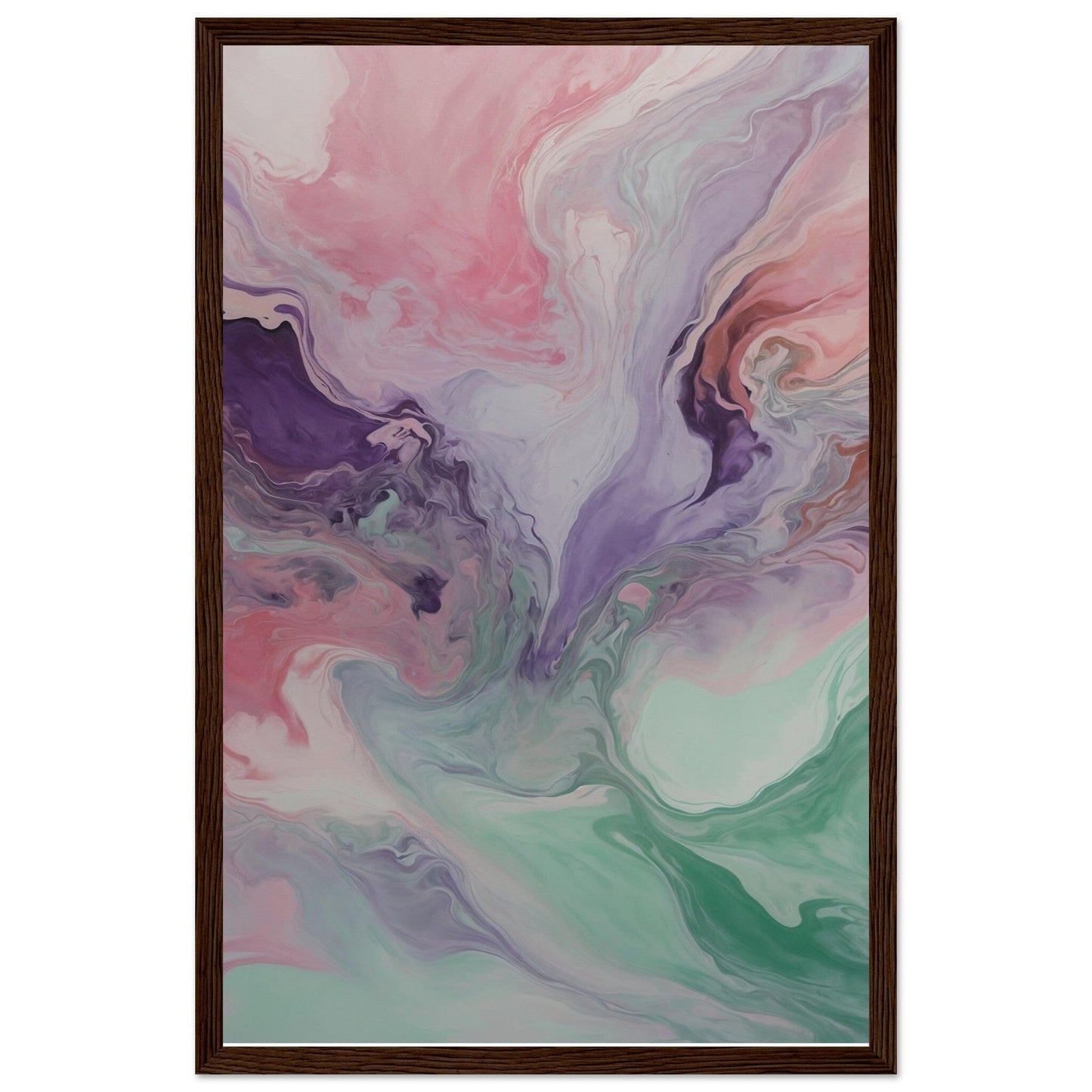 Premium Matte Paper Wooden Framed Poster - Exklusive Kunst in stilvollen Holzrahmen Print Material Modern Masterpieces 28x43 cm / XL (11x17″) Dark wood frame
