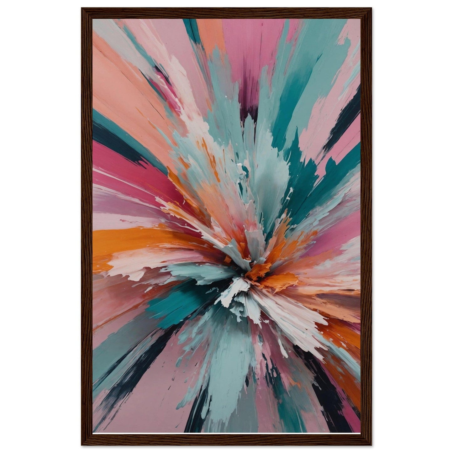 Premium Matte Paper Wooden Framed Poster - Exklusive Kunst in stilvollen Holzrahmen Print Material Modern Masterpieces 28x43 cm / XL (11x17″) Dark wood frame