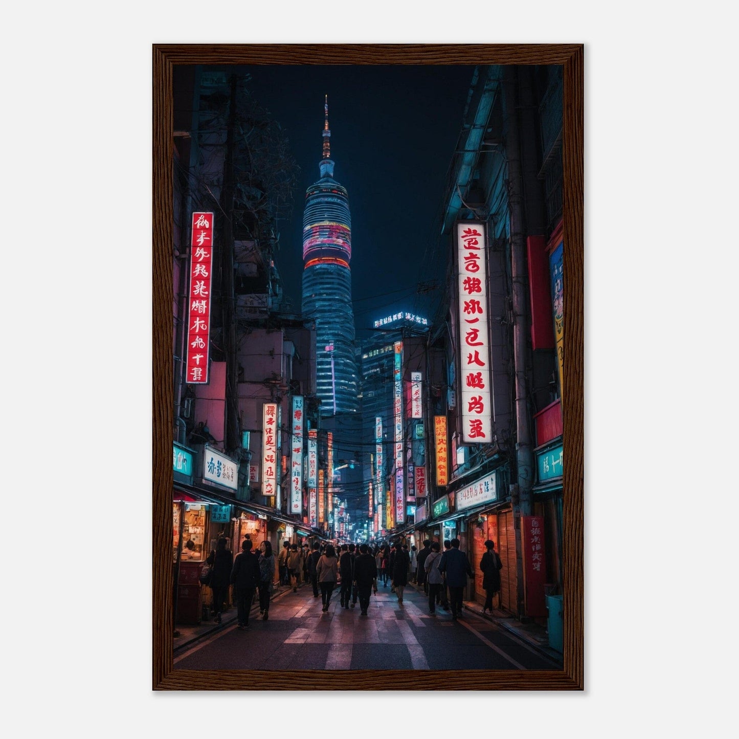 Premium Matte Paper Wooden Framed Poster - Exklusive Kunst in stilvollen Holzrahmen Print Material Modern Masterpieces 28x43 cm / XL (11x17″) Dark wood frame