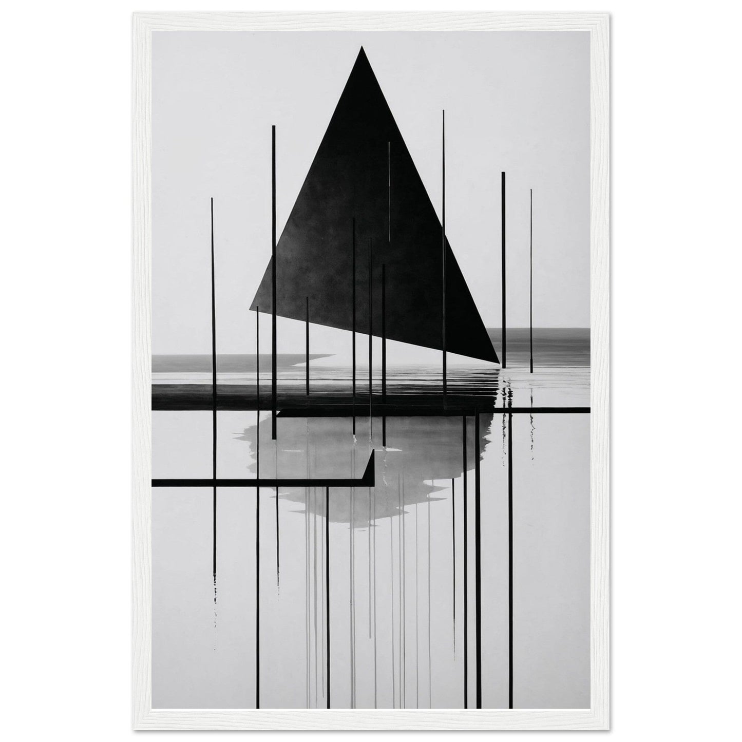 Premium Matte Paper Wooden Framed Poster - Exklusive Kunst in stilvollen Holzrahmen Print Material Modern Masterpieces 28x43 cm / XL (11x17″) White frame